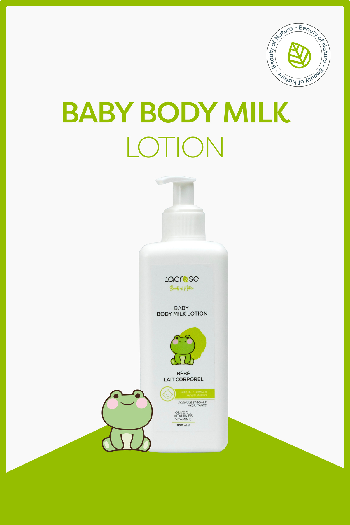 L'ACROSE Bebek Vücut Losyonu - Baby Body Milk - 500 ML fotoğrafı 5 (önizleme)