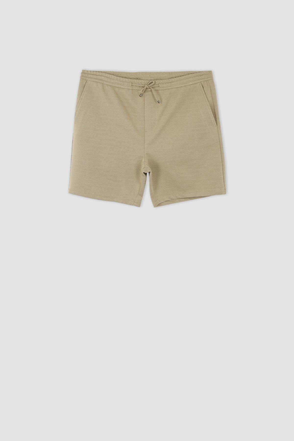 DeFacto-Y1774az22sm Model Large Size Basic Bermuda Shorts 8
