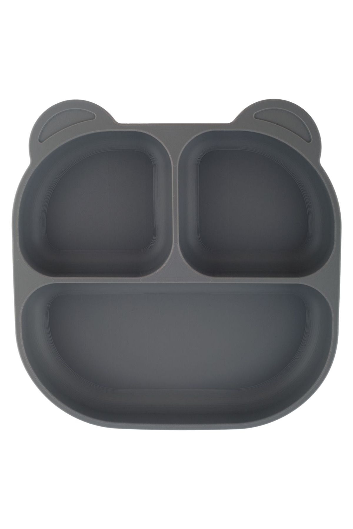 PONÇİK BEBEK 3'lü Silikon Mama Seti Beslenme Seti - Silikon Mama Önlüğü, Vakum Tabanlı Mama Tabağı,mama Kaşığı fotoğrafı 2 (önizleme)