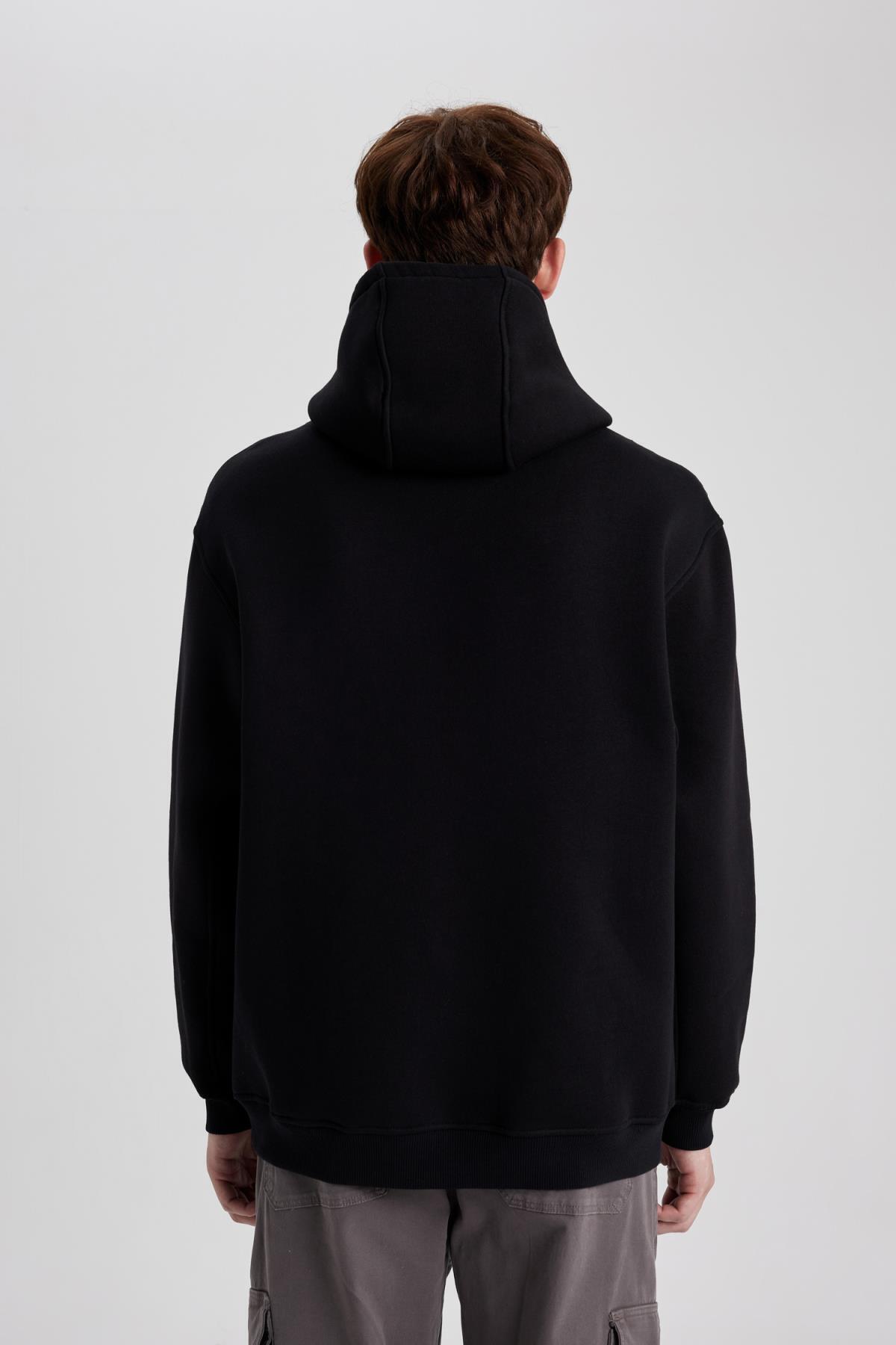 سویشرت مردانه مشکی دفاکتو | B0771AX23WN اورجینال - تصویر 7