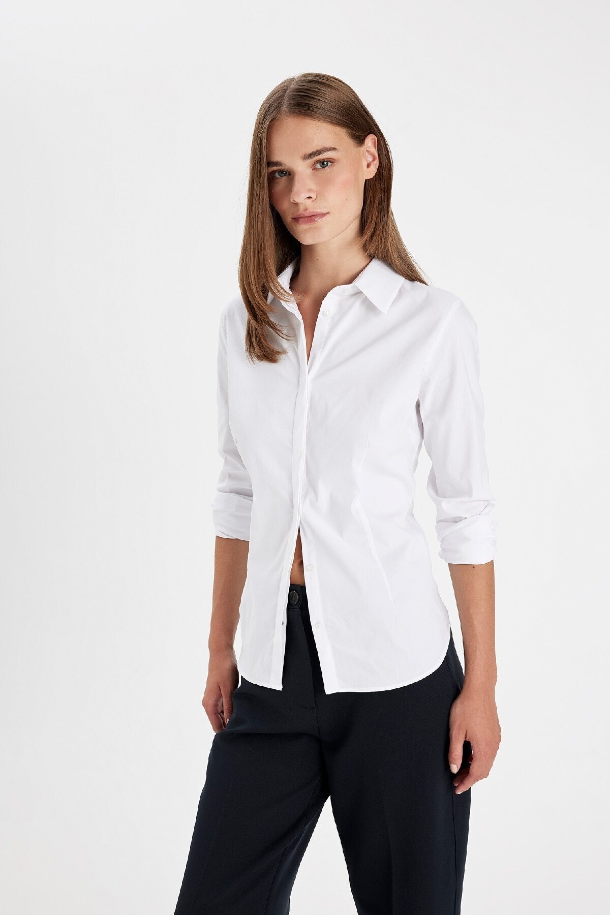 Defacto Fitted Bengalin Long Sleeve Shirt Y4651Az24Au