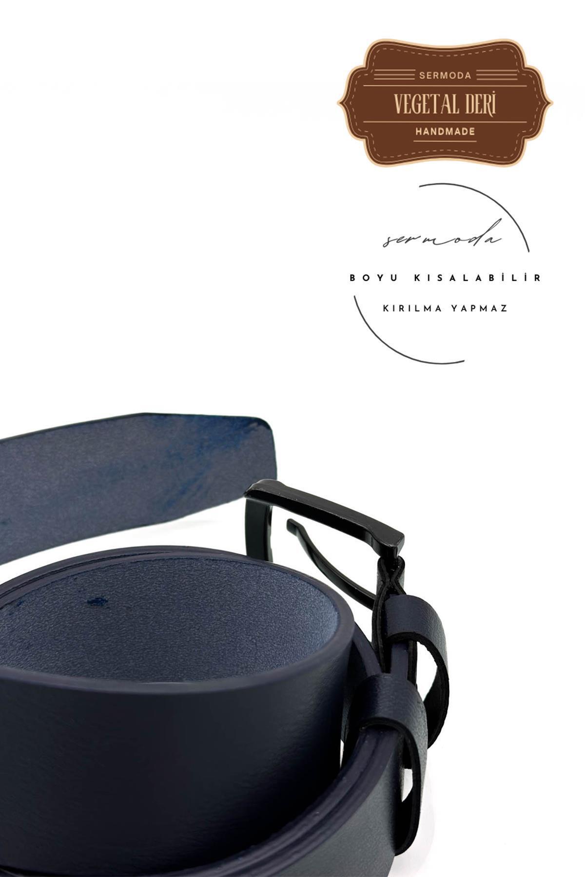 کمربند مردانه آبی سرمه ای Moda Anna | C0-S0002-00055 اورجینال - تصویر 3