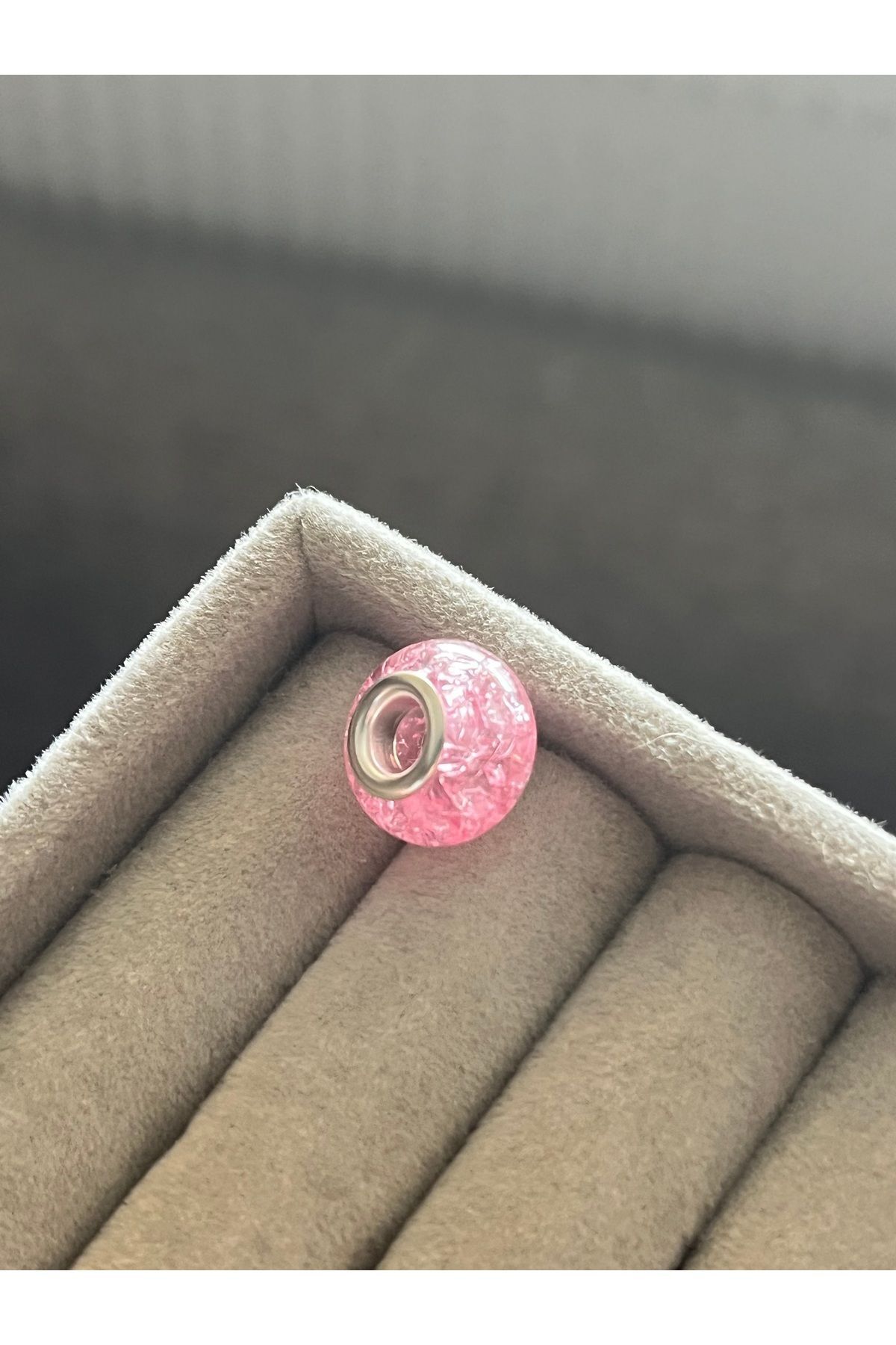 asaf Kırık buz murano charm | gümüş kaplama