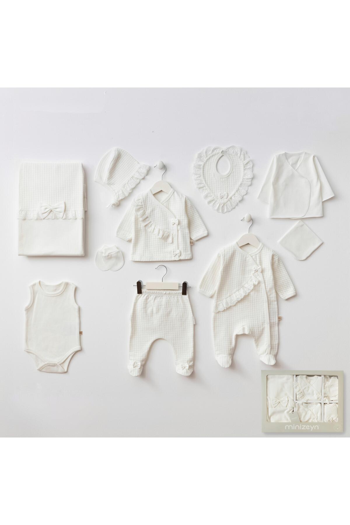 yukobaby bebeğiniz için en doğalı KIZ BEBEK PRETTY GIRL 10'LU KUTULU YENİDOĞAN HASTANE ÇIKIŞI ZIBIN SETİ YK10001MZ fotoğrafı 2 (önizleme)