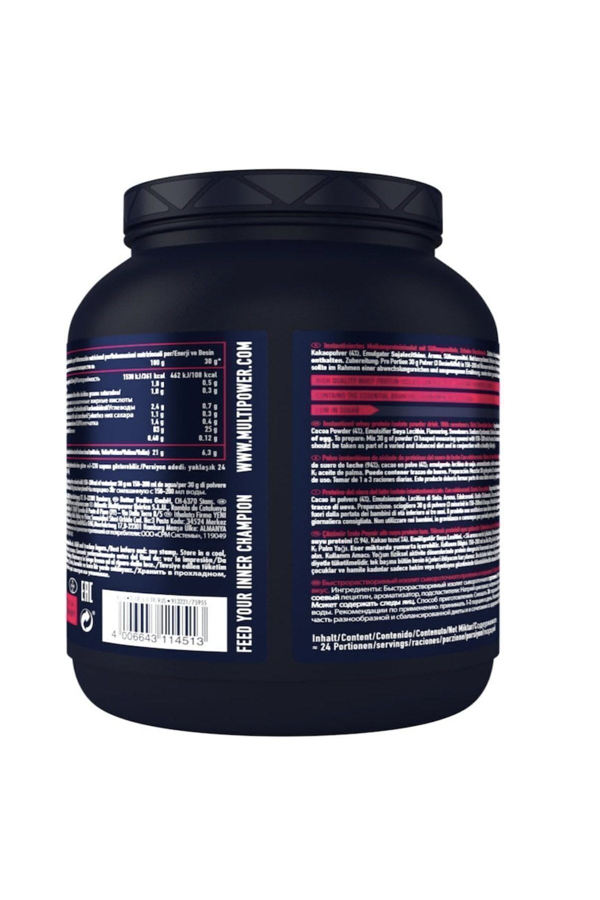 Multipower %100 Whey Isolate Protein 725 gr Çikolata Fiyatı, Yorumları ...