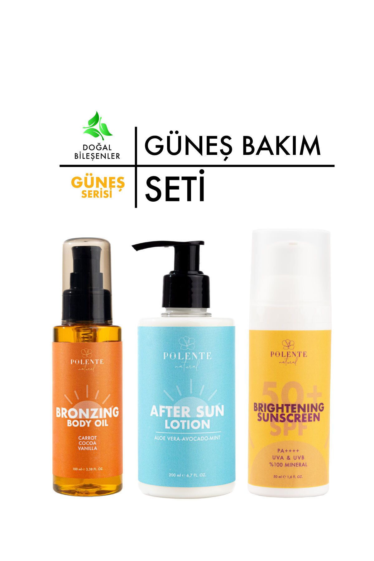 Polente Natural Güneş Bakım Seti - Süper Avantajlı Set