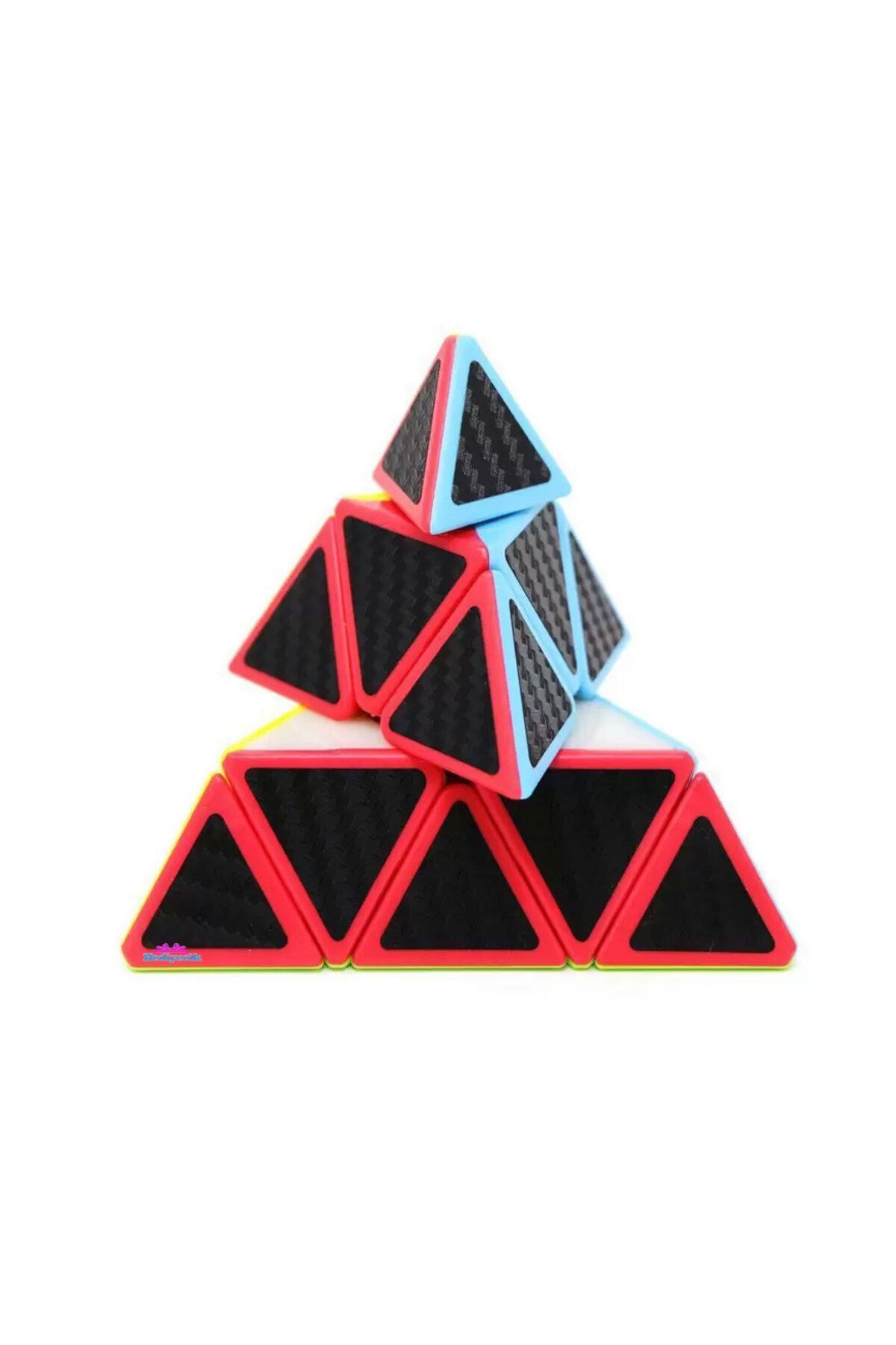 hediyecik-Qiyi Qiming S2 - Carbon Fiber Pyraminx Intelligence and Intelligence Cube Cubic Cube 2