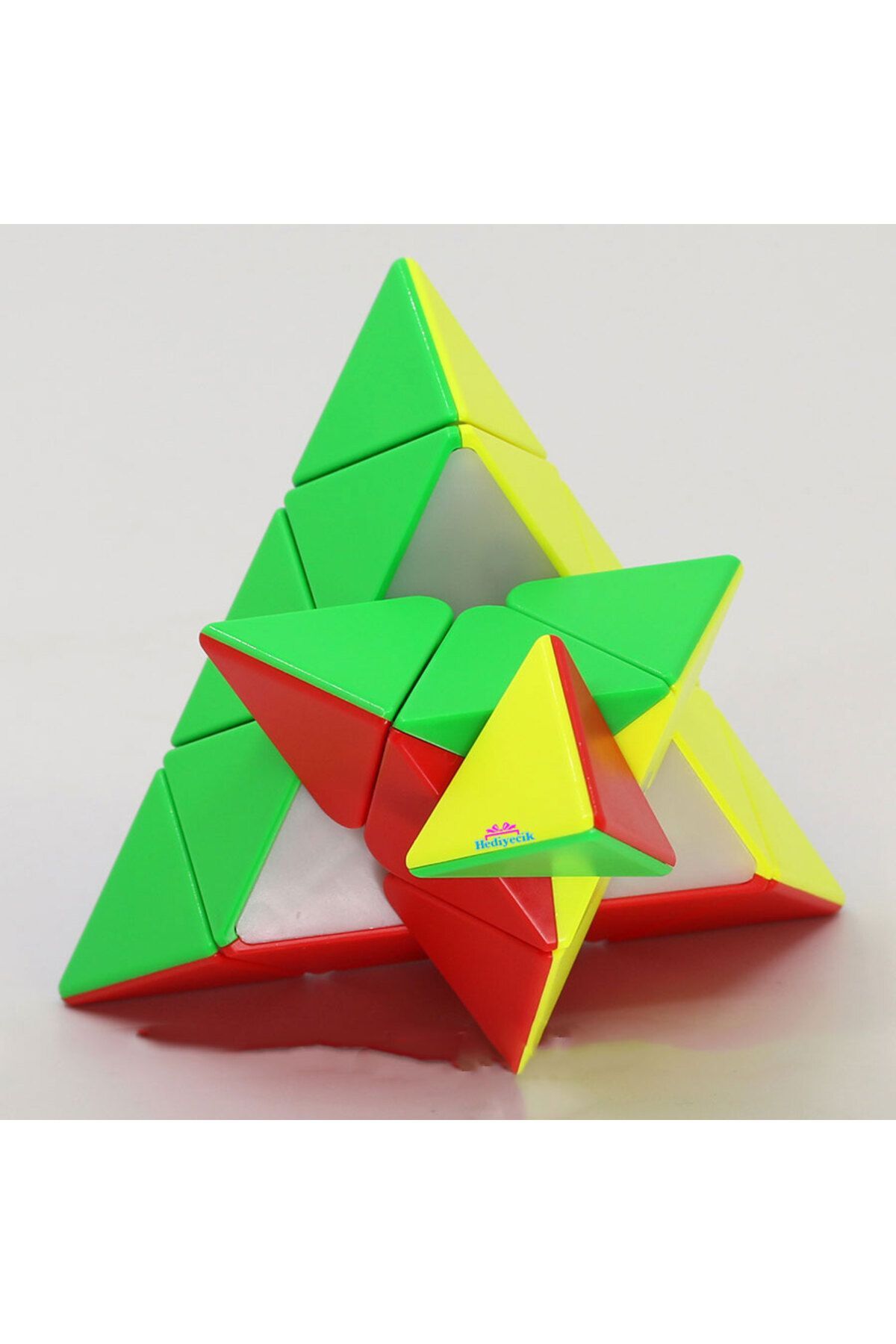 hediyecik Moyu Speed Pyraminx Mıknatıslı Manyetik Zeka Küpü Akıl
