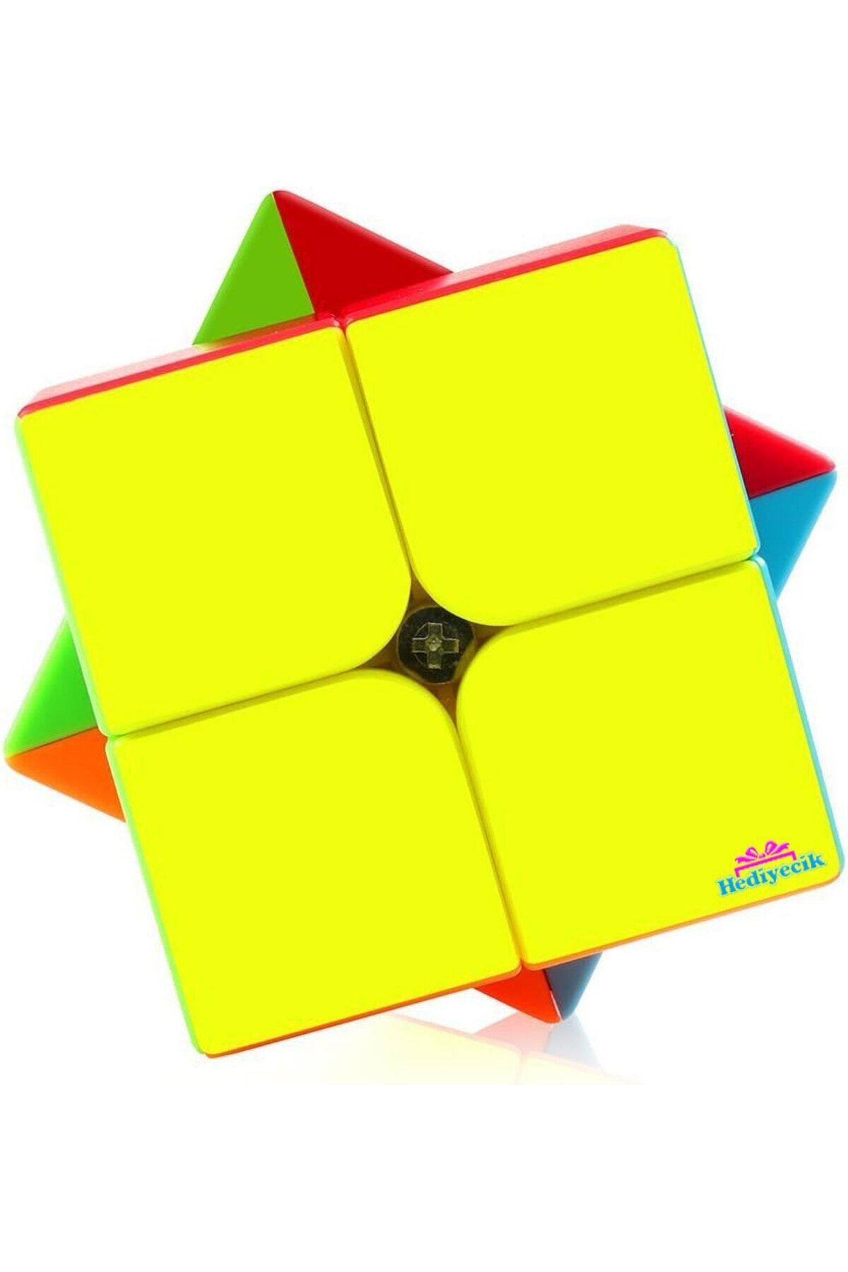 hediyecik-Qiyi Qidi 2X2 Stickerless Intelligence Cube Intelligence Cube Rubik Cube Fast Intelligence Cube 5