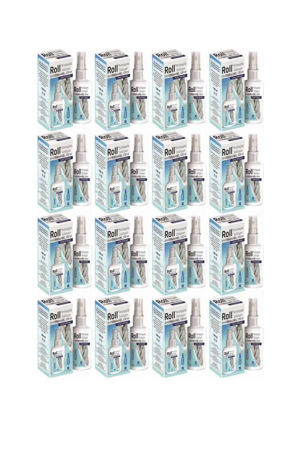 Roll Antiseptik Solüsyon El Ve Cilt Dezenfektanı 100 Ml Sprey ( 16 Adet )
