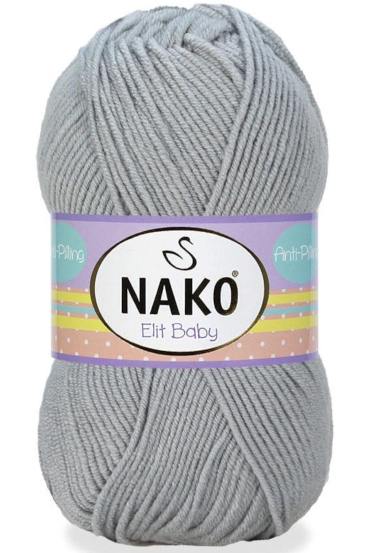 NAKO Elit Baby Tüylenmez Bebek Yünü 5378 Gri