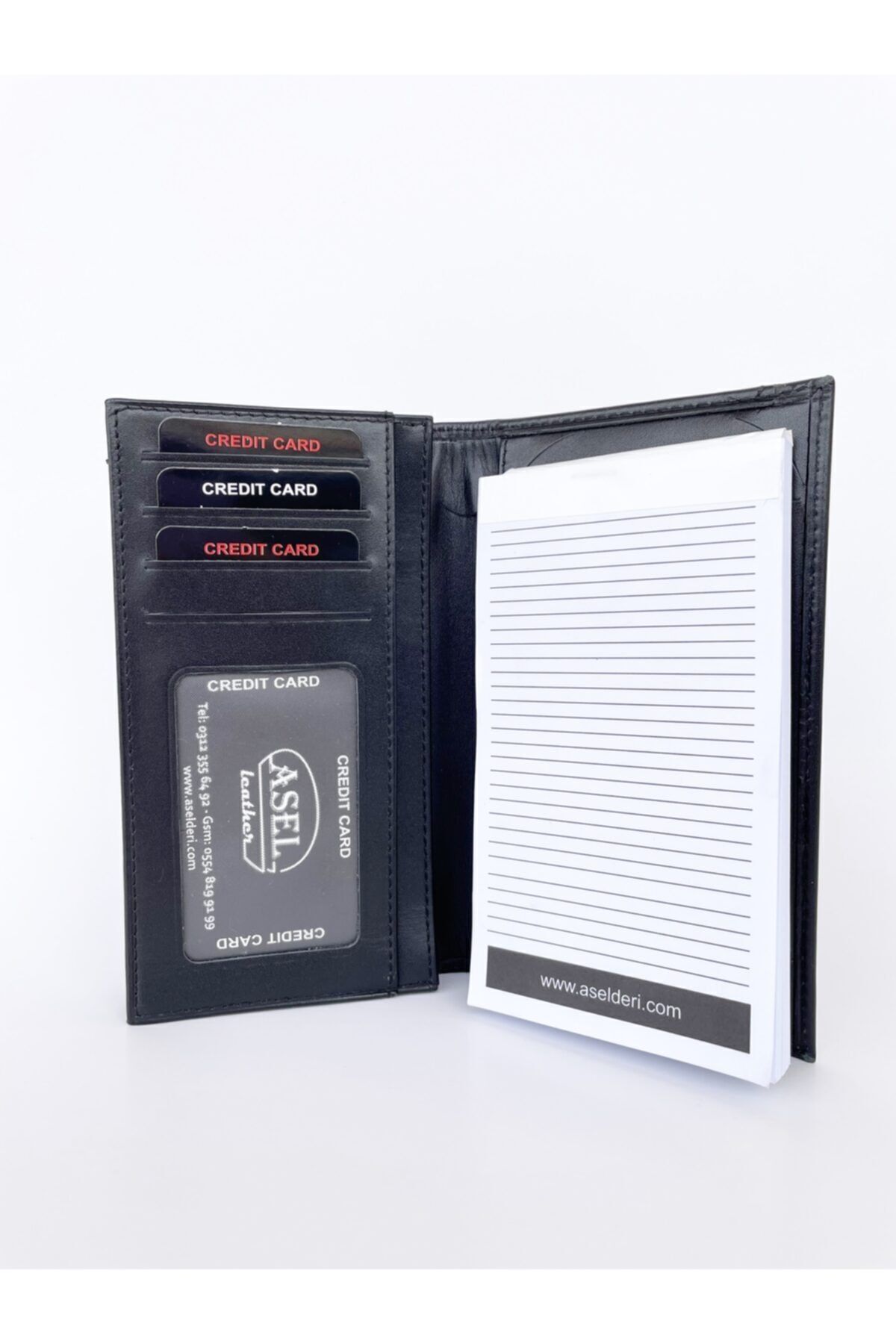 کیف پول مردانه مشکی Asel Deri | hL-bl323 اورجینال - تصویر 2