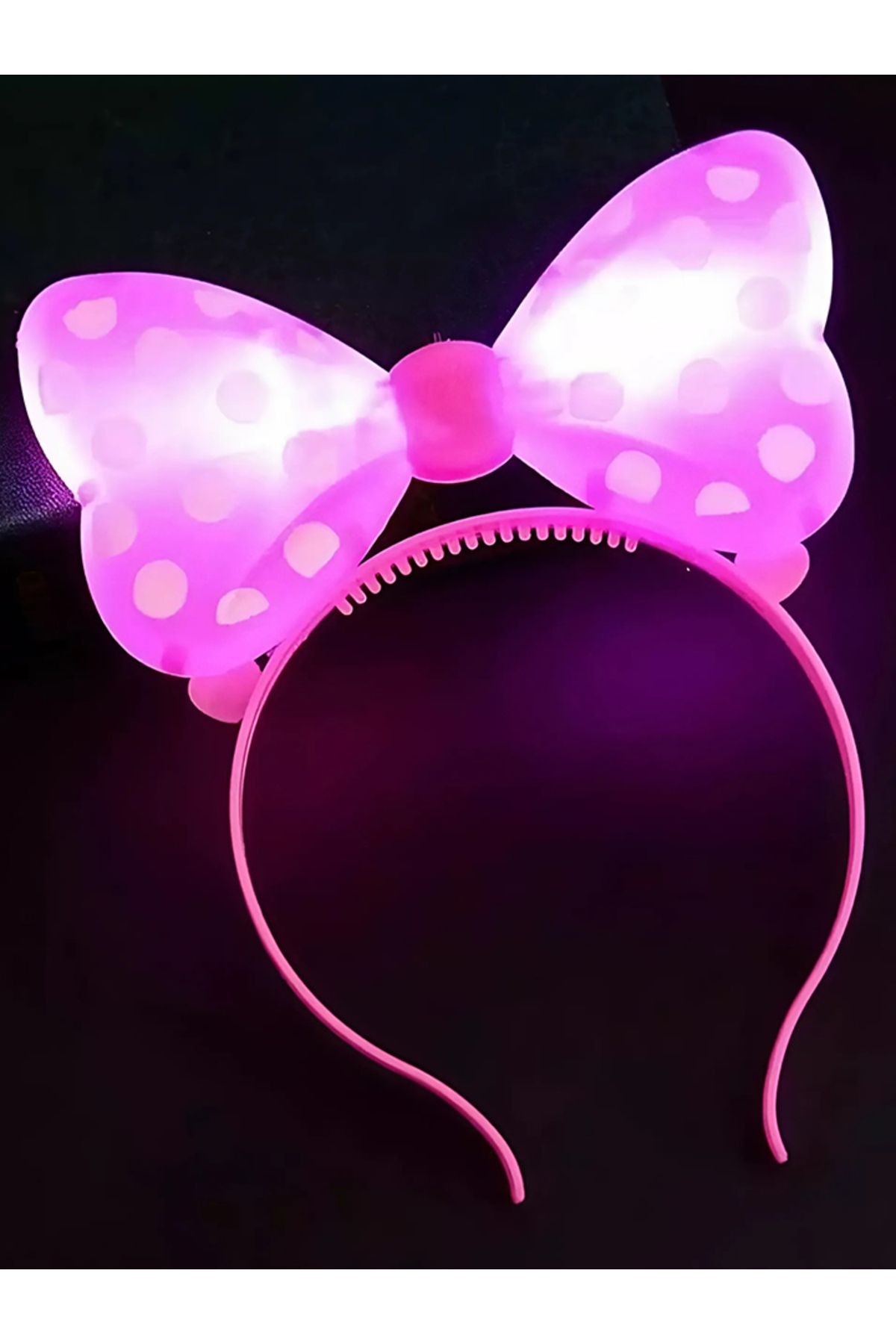 Mickey Mouse Led Işıklı Taç Pembe Çocuk Taç