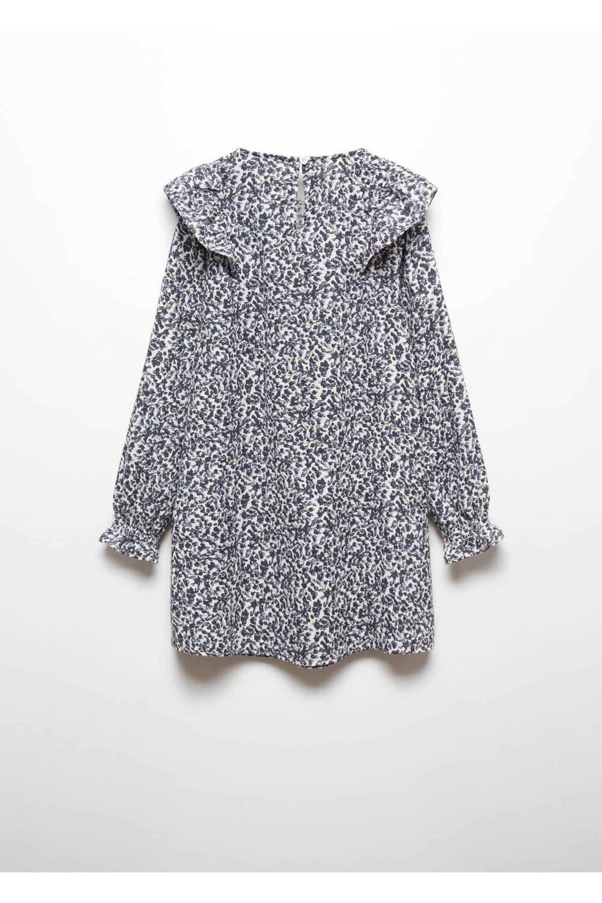 لباس مجلسی دخترانه آبی منگوMANGO Kids | 57084024 اورجینال - تصویر 2