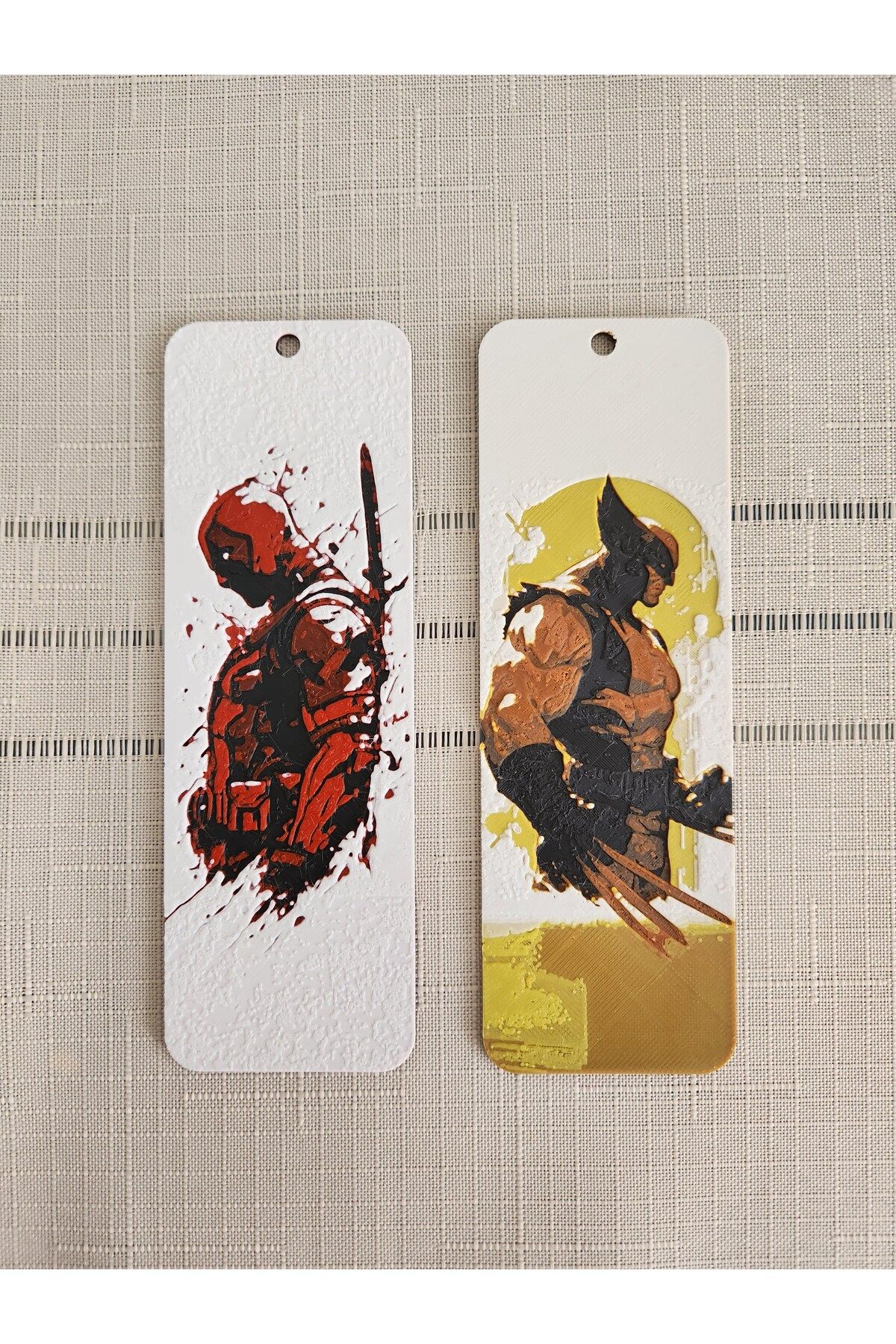 ALTINDAL Home-Deadpool & Wolverine Set of 2 Tasseled Embossed Bookmarks - 3d Altindal Home 4