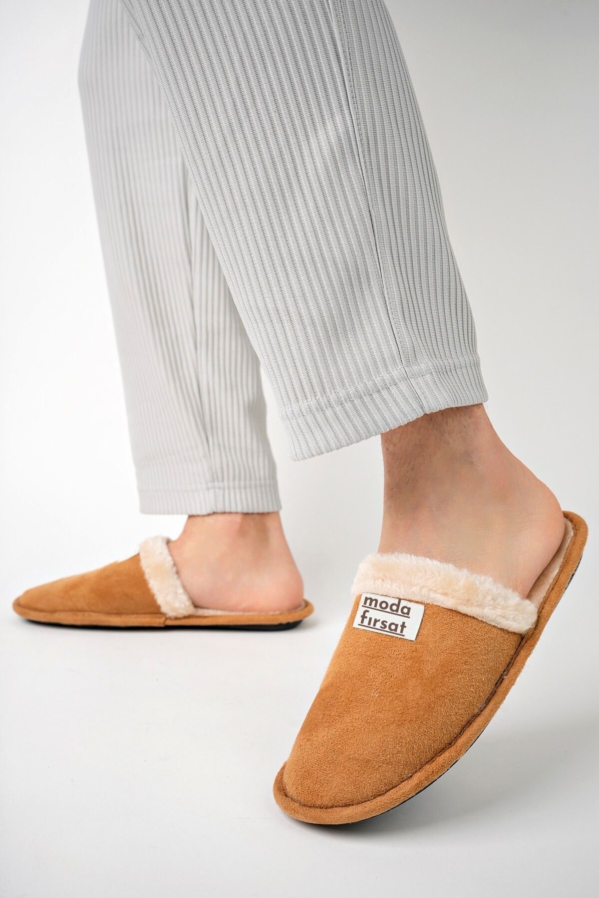 Modafırsat  Erkek Günlük Terlik Yıkanabilir Ev Terliği Misafir Çeyiz Damat Terliği - Görsel 4