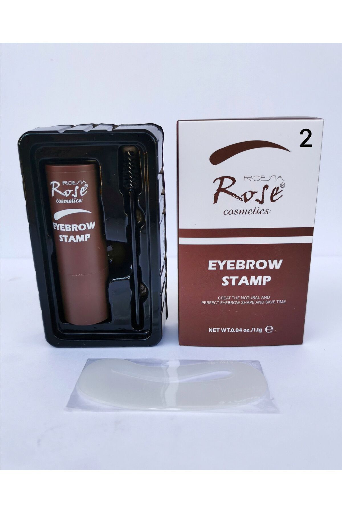 Rose Eyebrow Stamp Kaş Pudrası, Damgası Ve Şekillendirme Kiti
