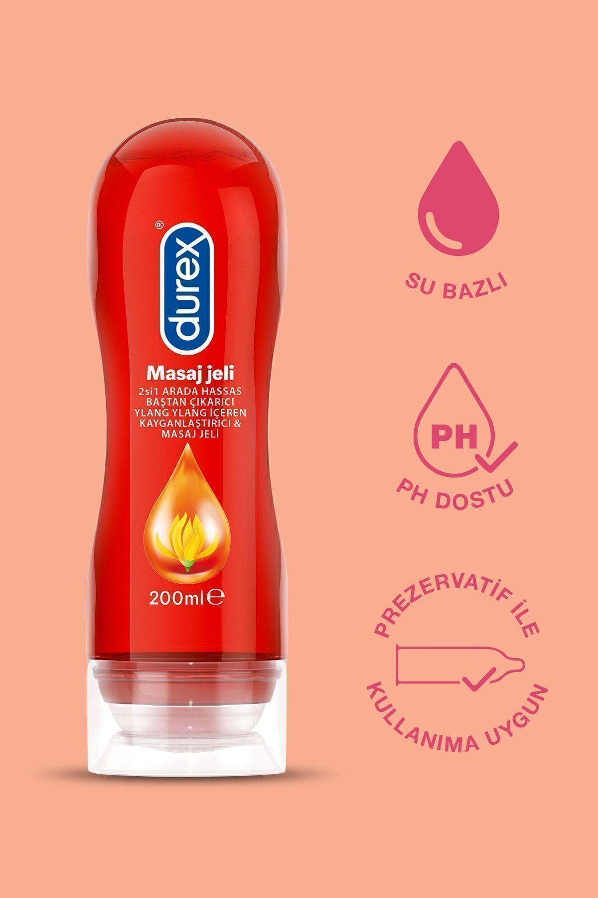 Karşılıklı Zevk li Prezervatif 20'li+kayganlaştırıcı&masaj Jeli Hassas Ylang 200ml 3