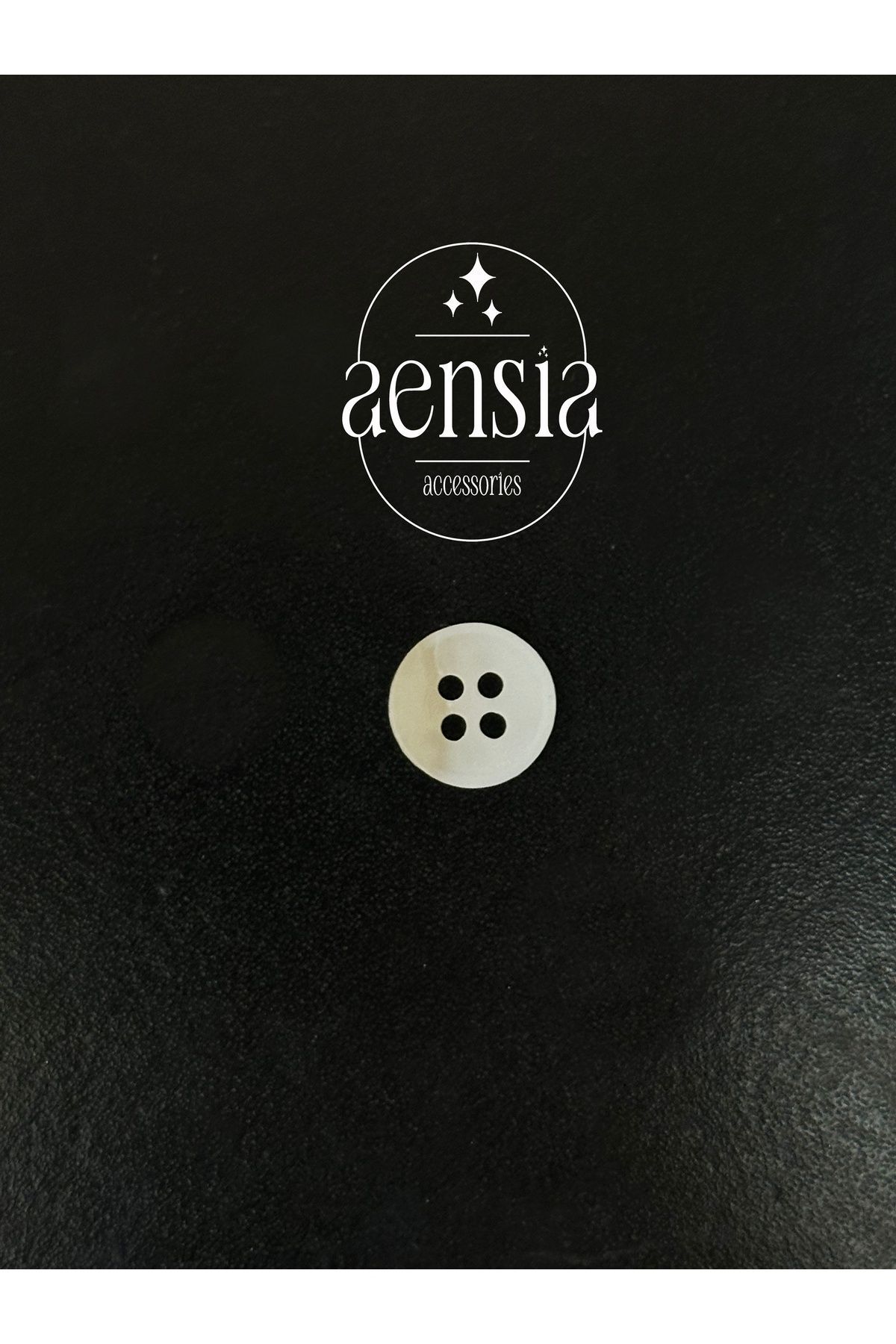 aensia-Pack of 10 Matte Polyester Shirts Button - White Cream Color Transition, 1.14 Cm Button 3
