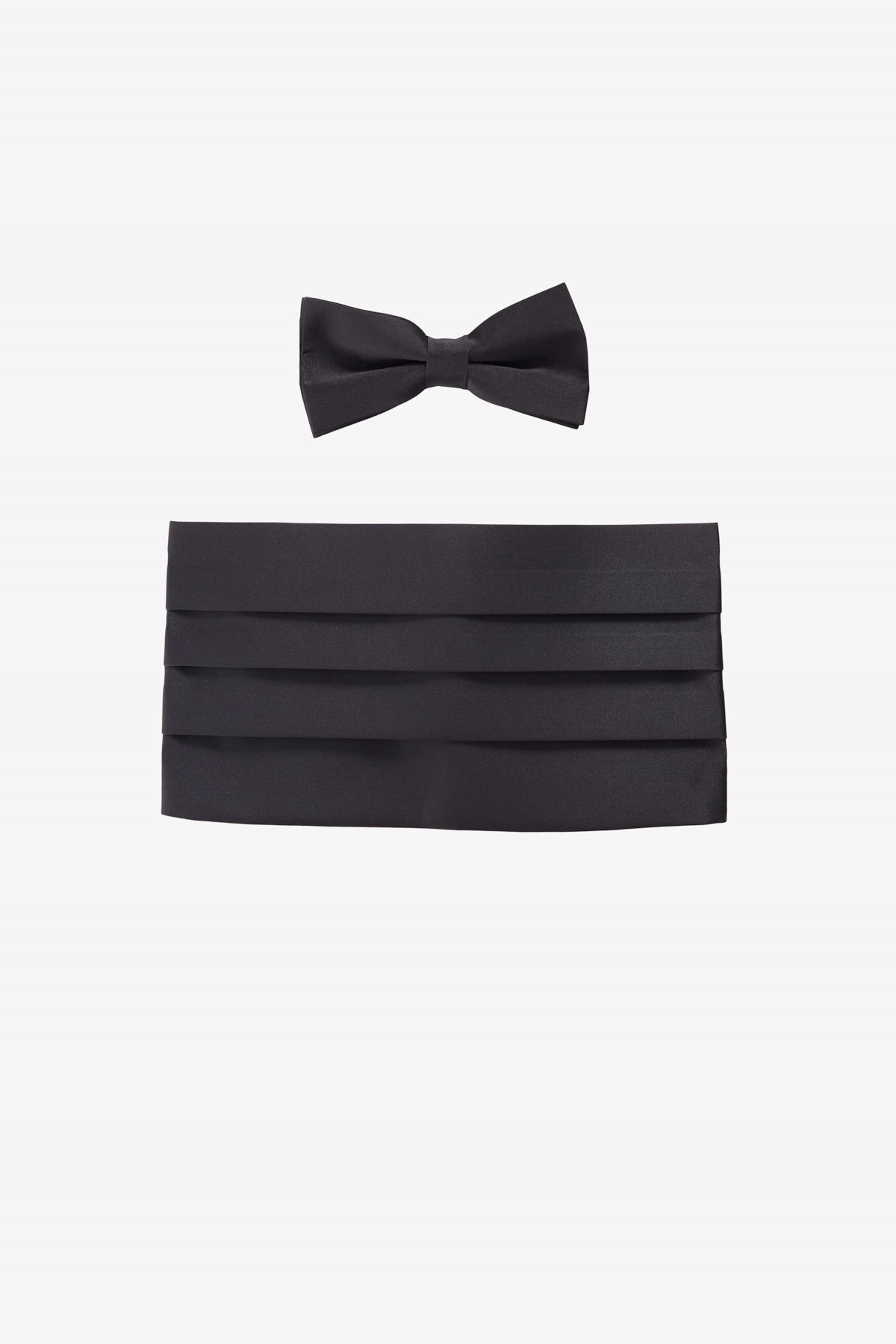 Erkek Siyah Papyon&Kuşak Aksesuar Set