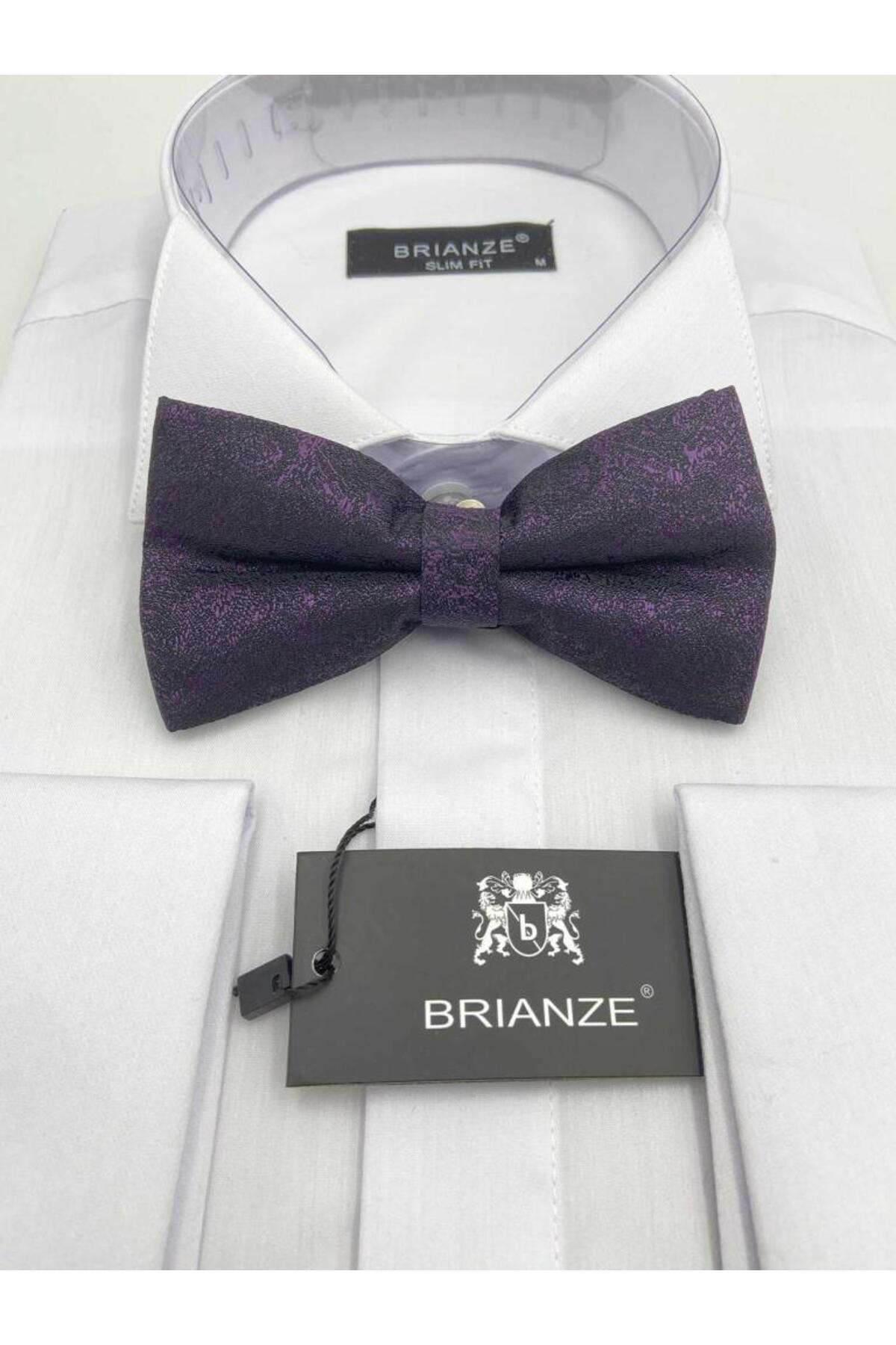  پاپیون طرح ملانژ بنفش