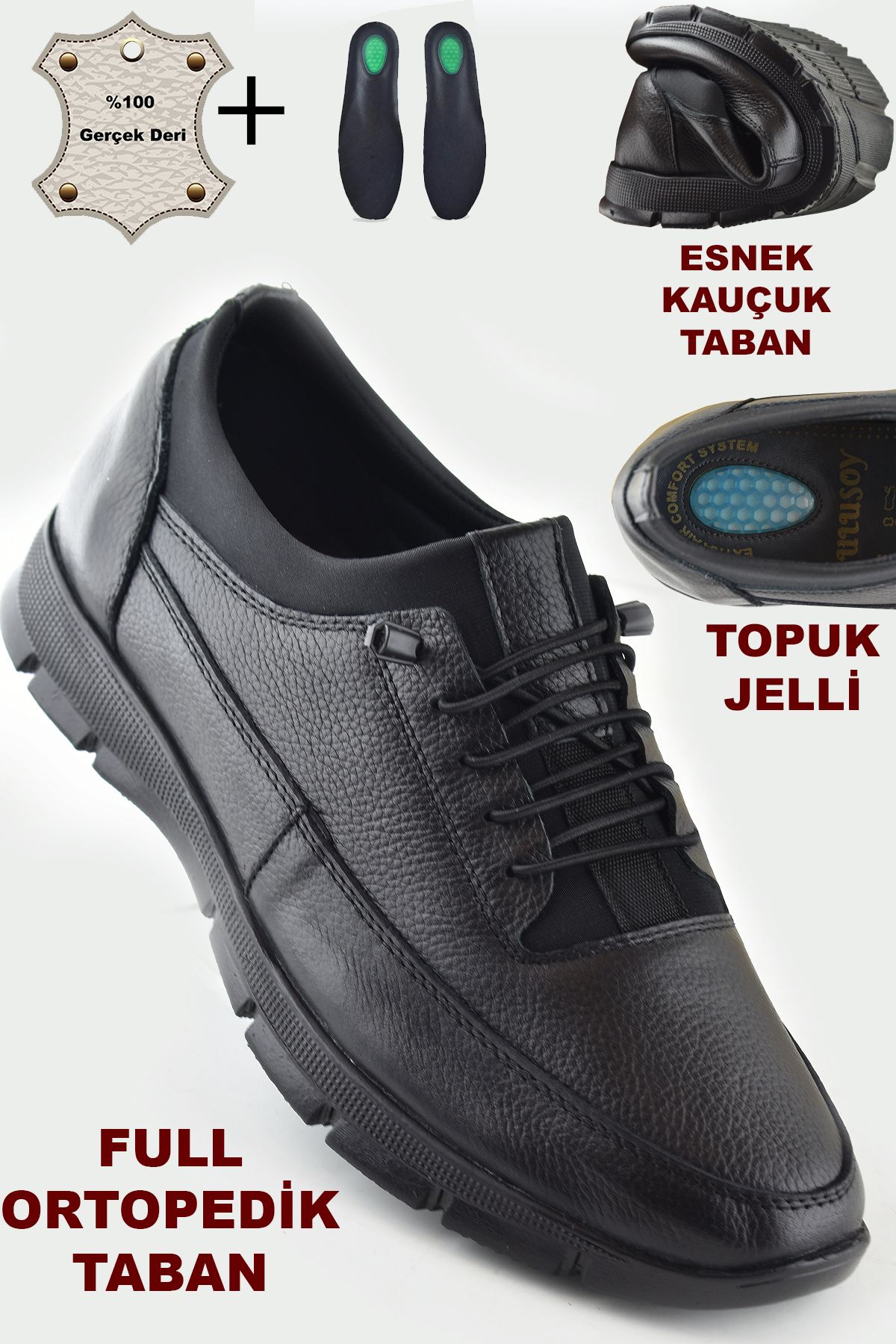 325a semelle de massage orthopédique à talon complet chaussures pour hommes chaussures saisonnières en cuir véritable