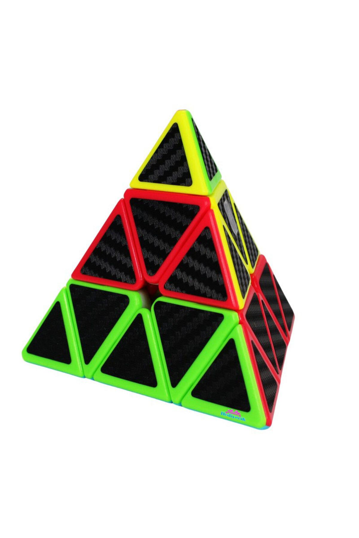 hediyecik-Qiyi Qiming S2 - Carbon Fiber Pyraminx Intelligence and Intelligence Cube Cubic Cube 4