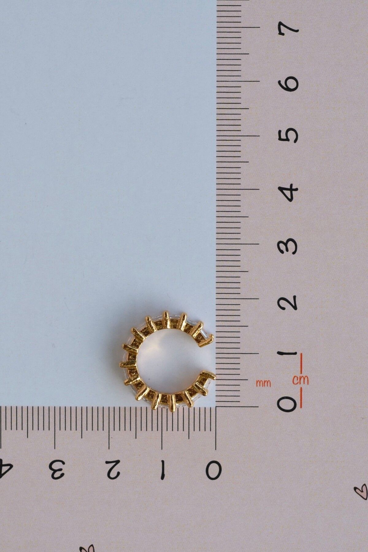 Zirkon Taşlı Earcuff Taşlı Halka Sıkıştırmalı Kıkırdak Küpesi 5