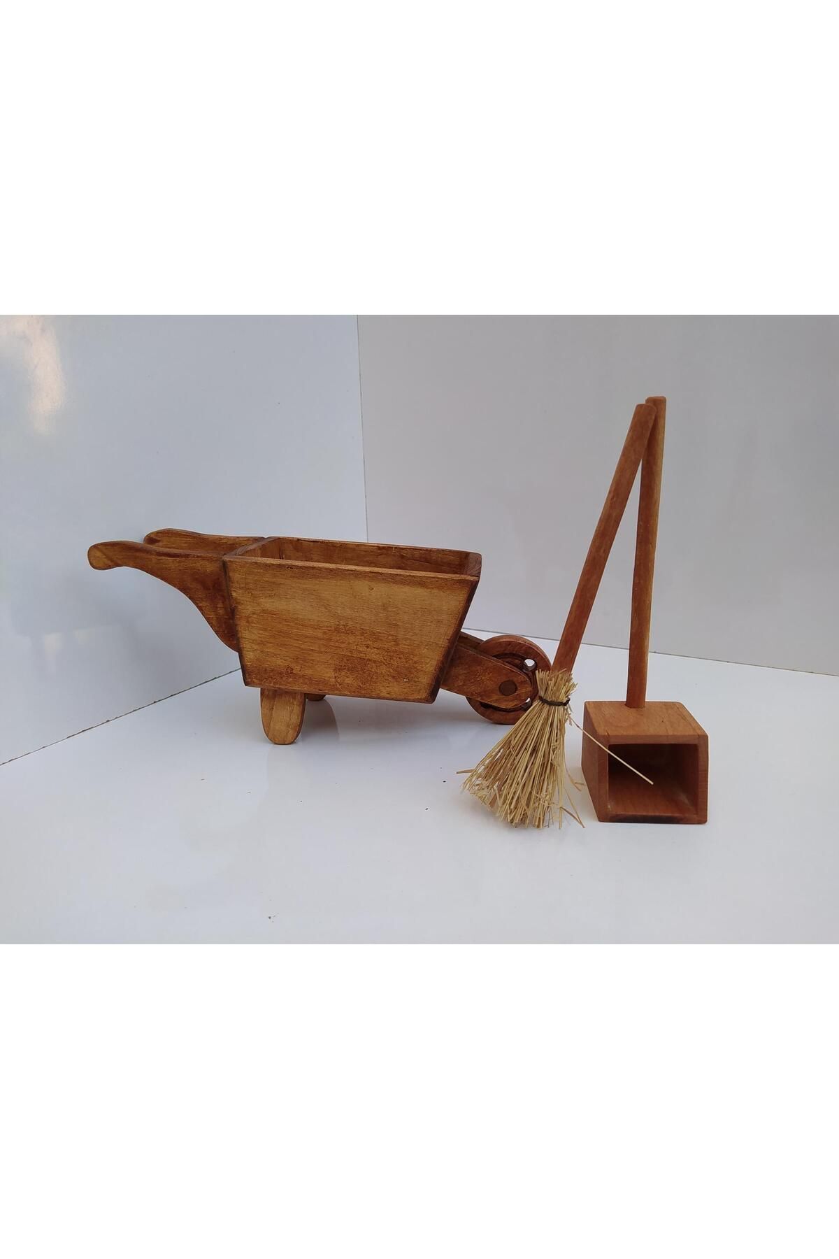 Wooden toy wheelbarrow on sale