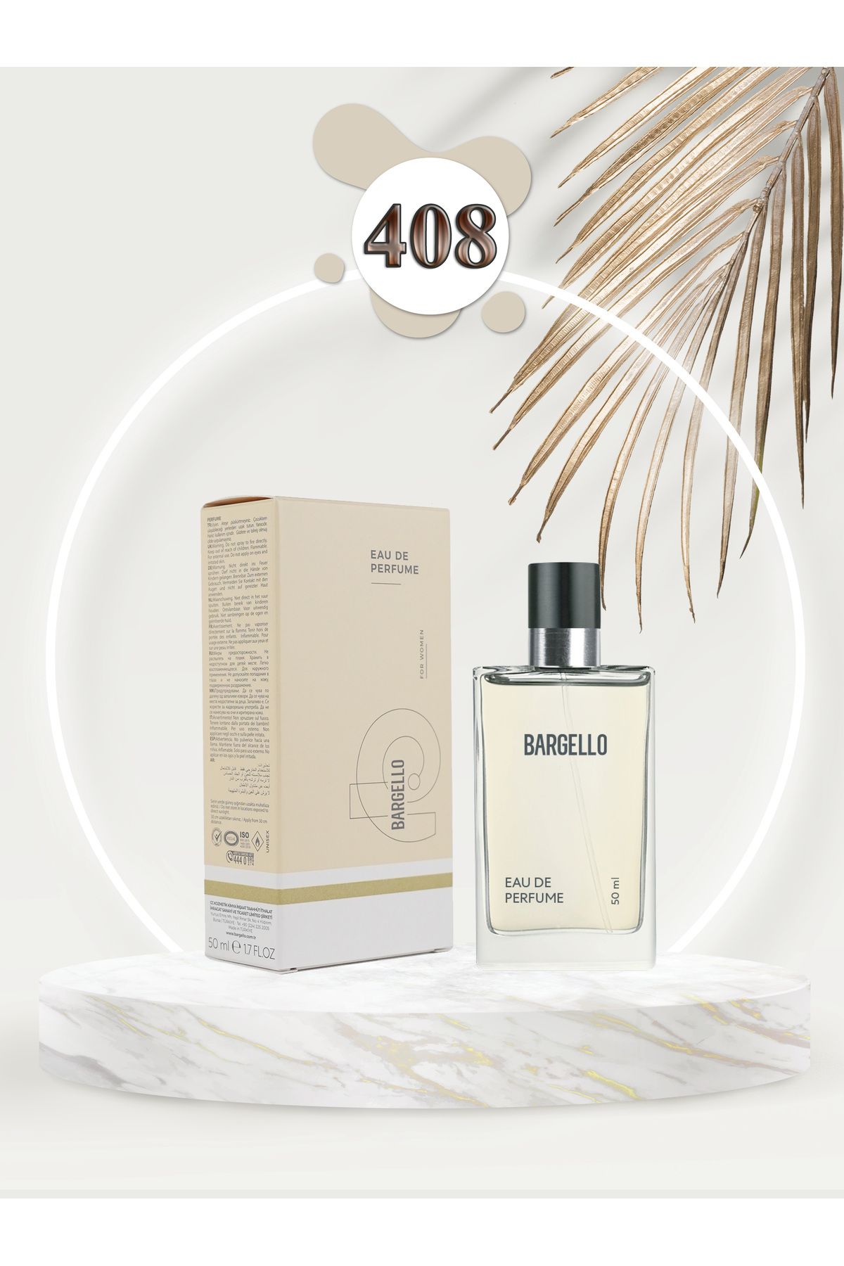 عطر زنانه 408 گلدار 50 میلی لیتر Edp Bargello