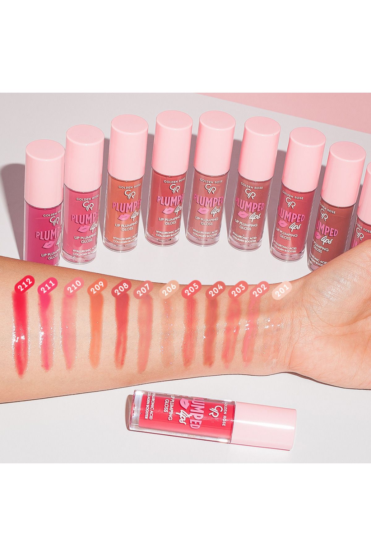 Golden Rose-PLUMPED LIPS LIP PLUMPING GLOSS NO: 210 2
