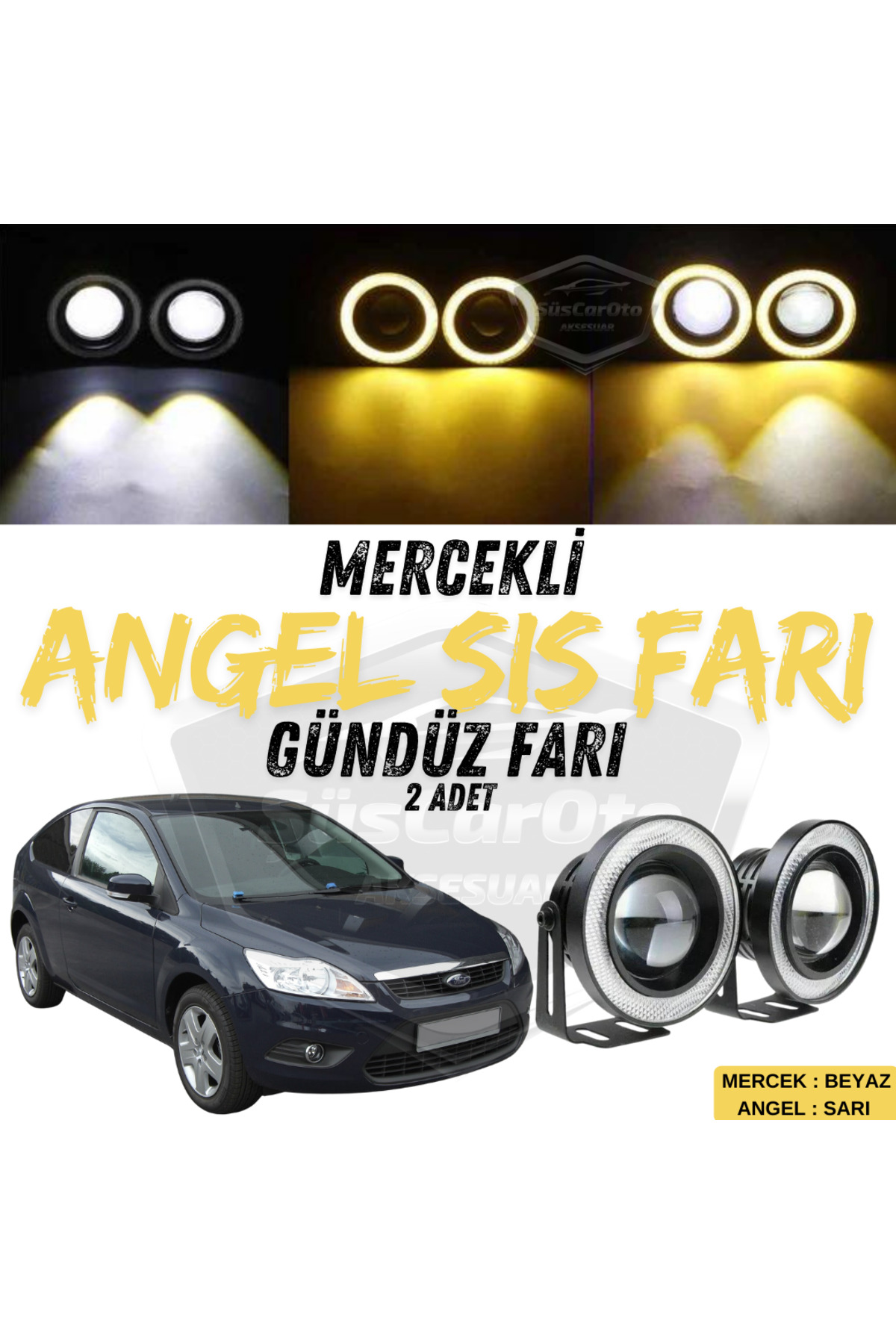 ŞüsCarOto Aksesuar Ford Focus 2.5 2009-2011 Uyumlu Mercekli Angel