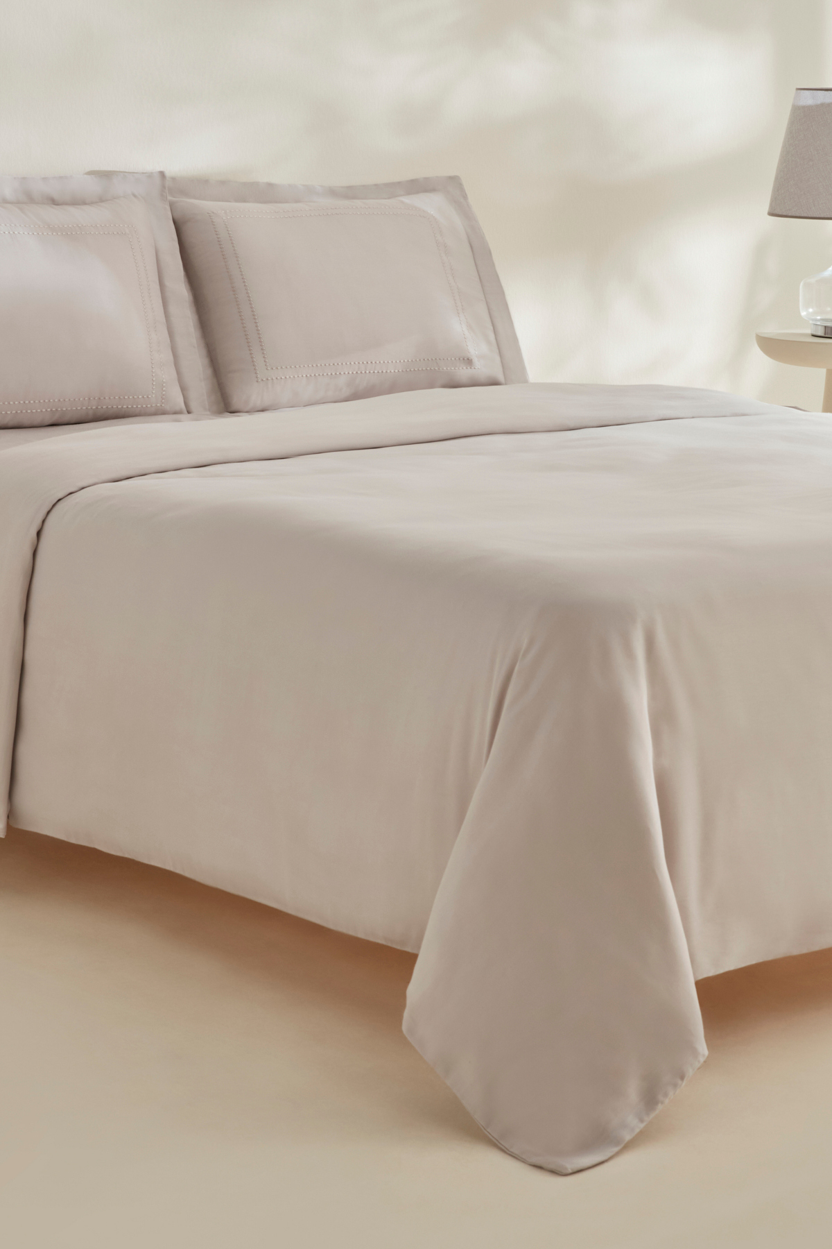 Karaca Home Felves %100 Pamuk King Size Nevresim Takımı Açık Gri 3