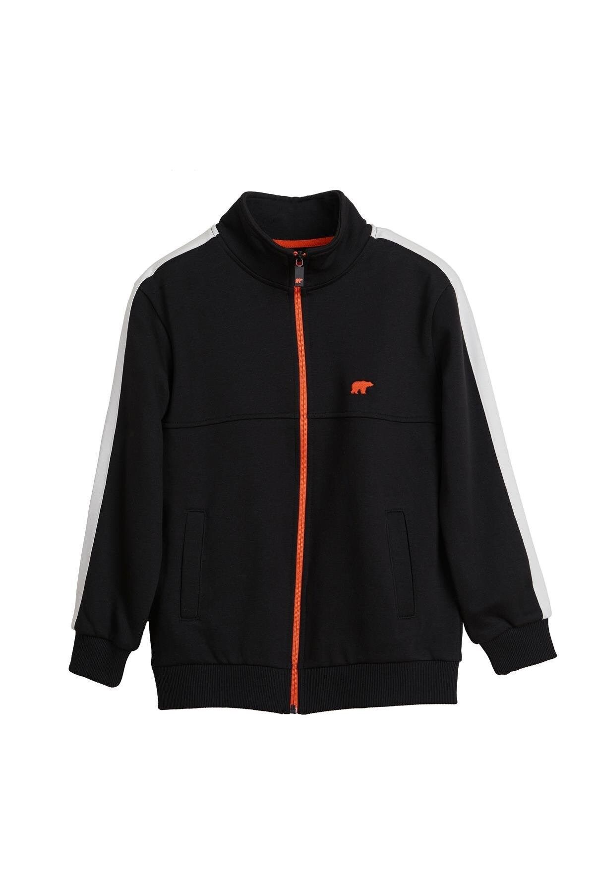 سویشرت مشکی بچه گانه Harvey Full Zip 24.06.12.002-c01 Bad Bear