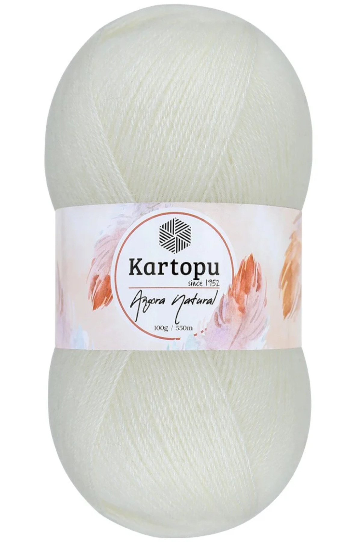 Angora Natural Light Cream K013 Thin Vest Woolen Rope 100gr
