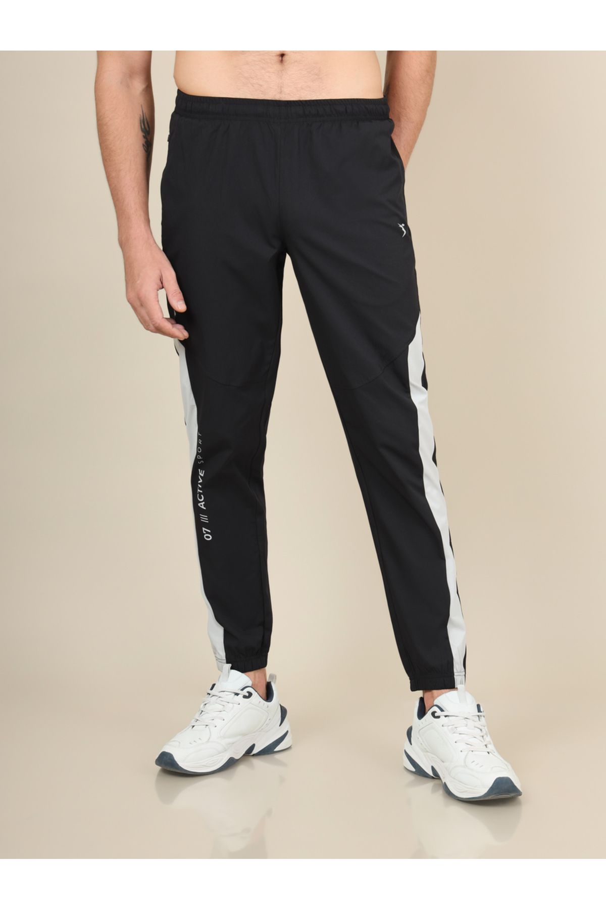 Technosport By Styli-Color Block Slim Fit Sports Joggers with Technolite 1