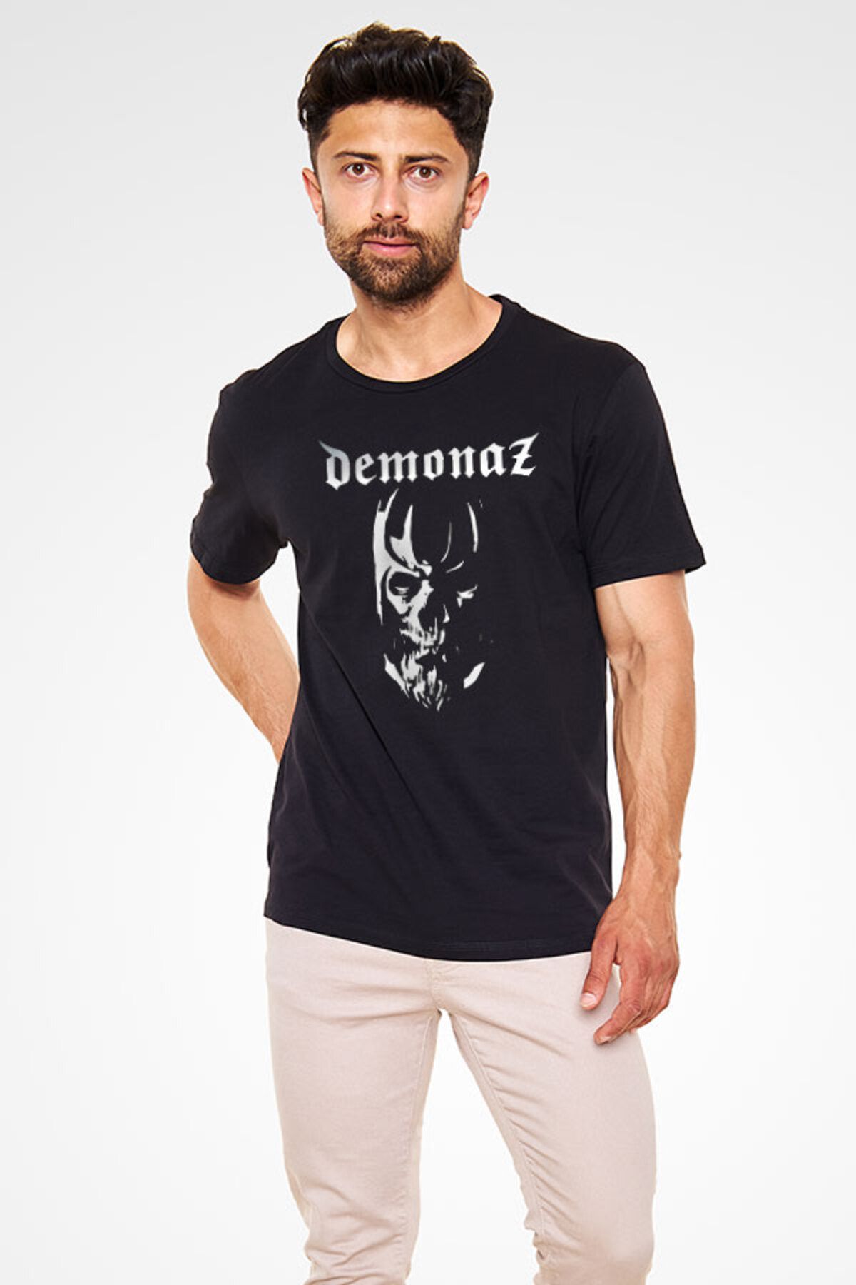 tf tişörtfabrikası-Black Demonaz Unisex T-shirt 2