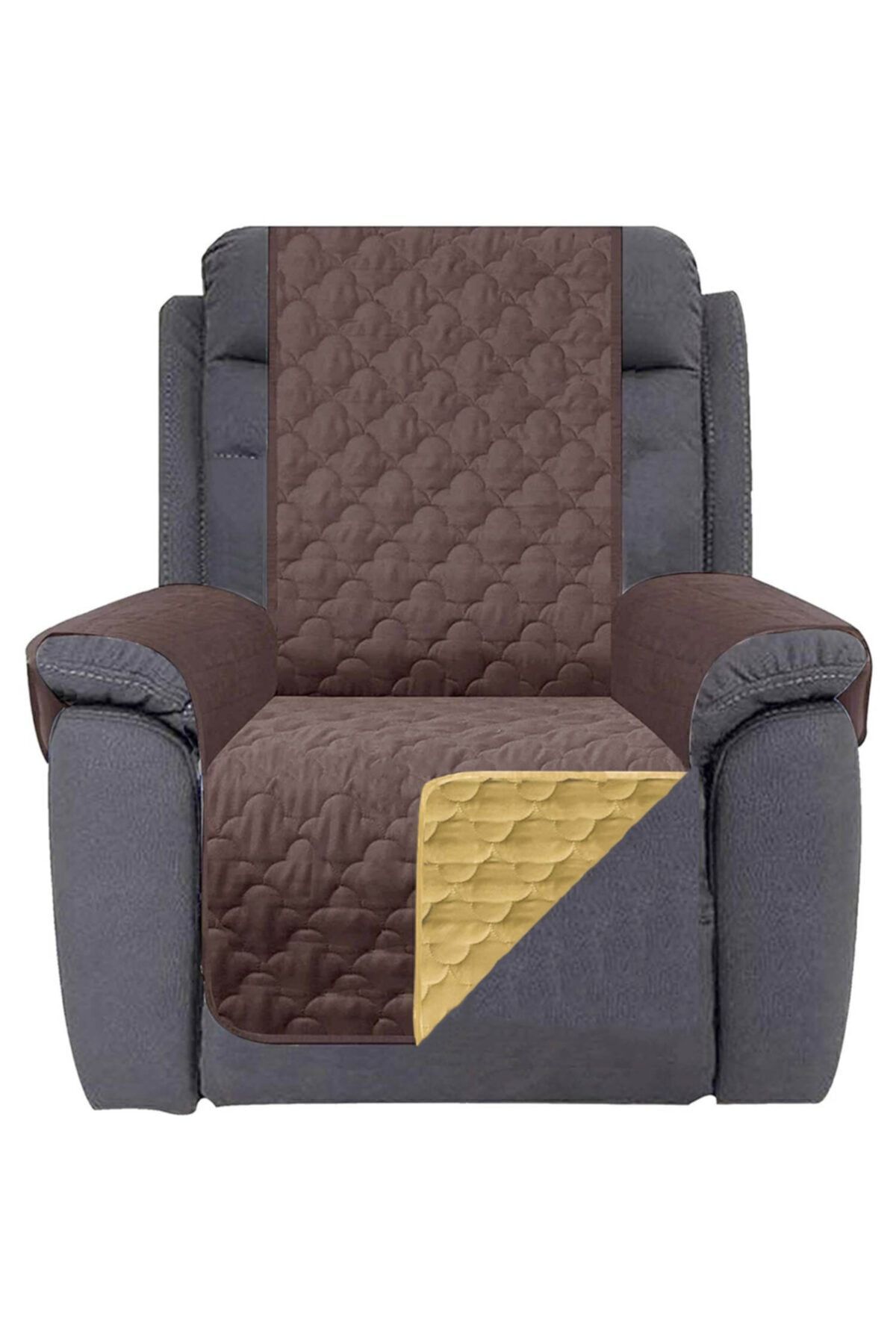 Faiend-Lint and Stain Resistant Washable Sofa Cover with Liquid-Repellent Feature Single Seat Shawl 2