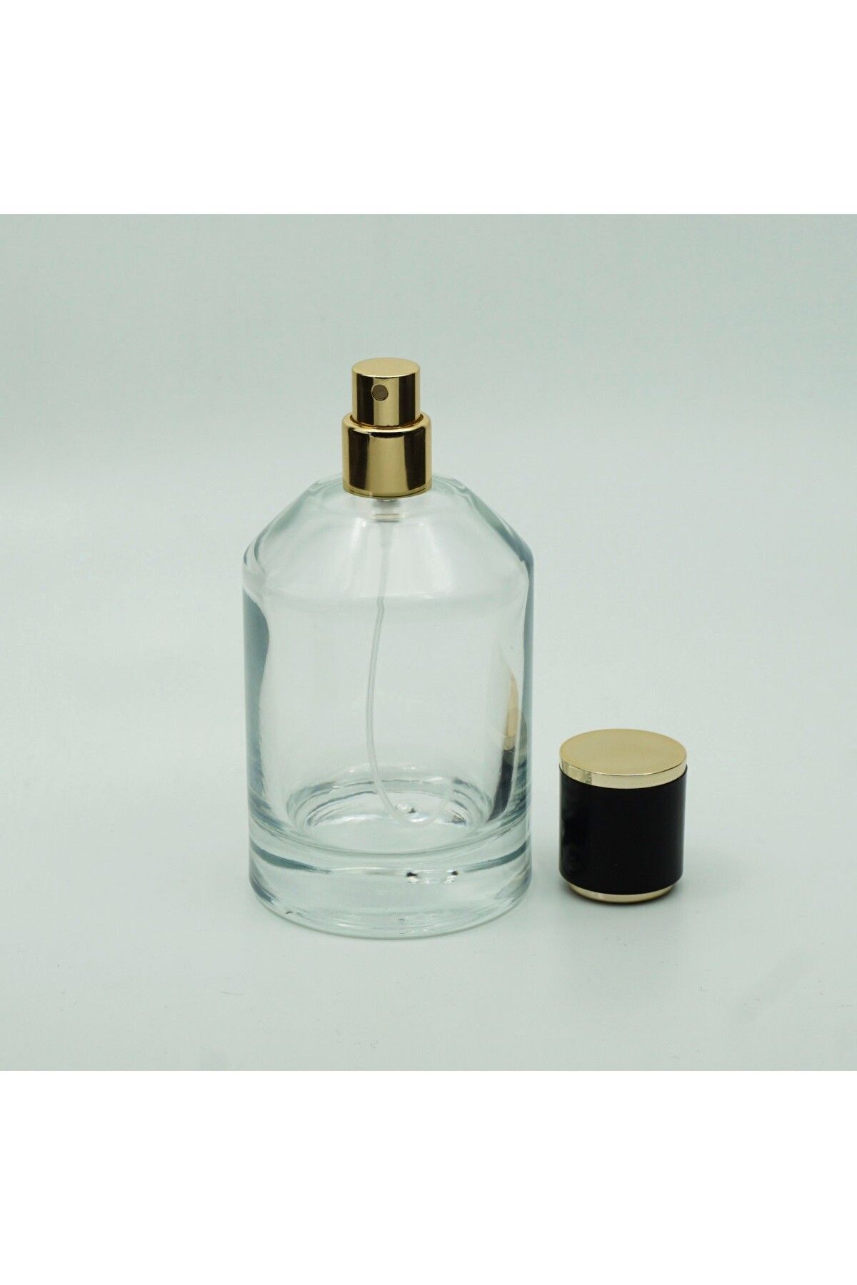 Parfüm Şişesi 100 ml 5 Adet Silindir Kubbeli Model Kolay Kapama - 3