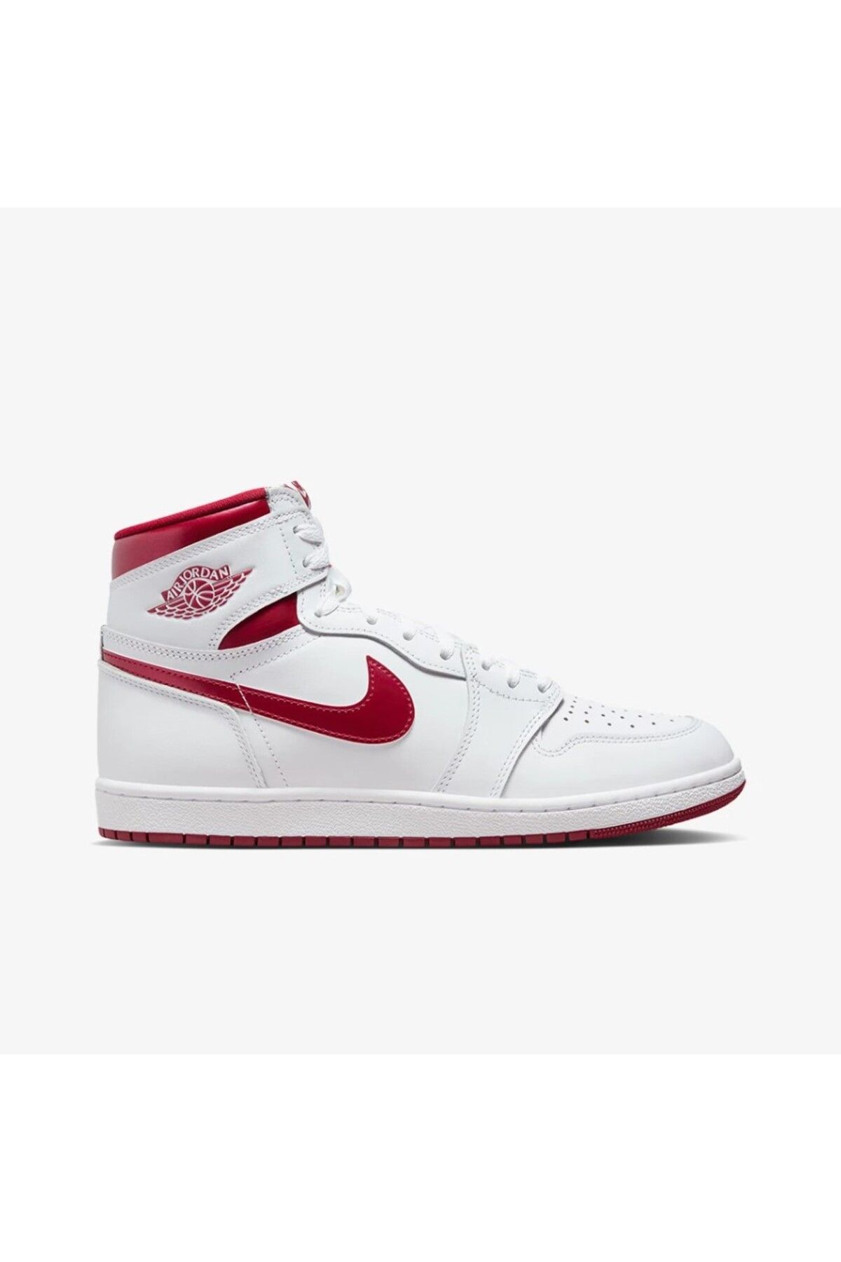 Nike-Air Jordan 1 High 85 - Metallic Burgundy Leather Basketball Shoes 2