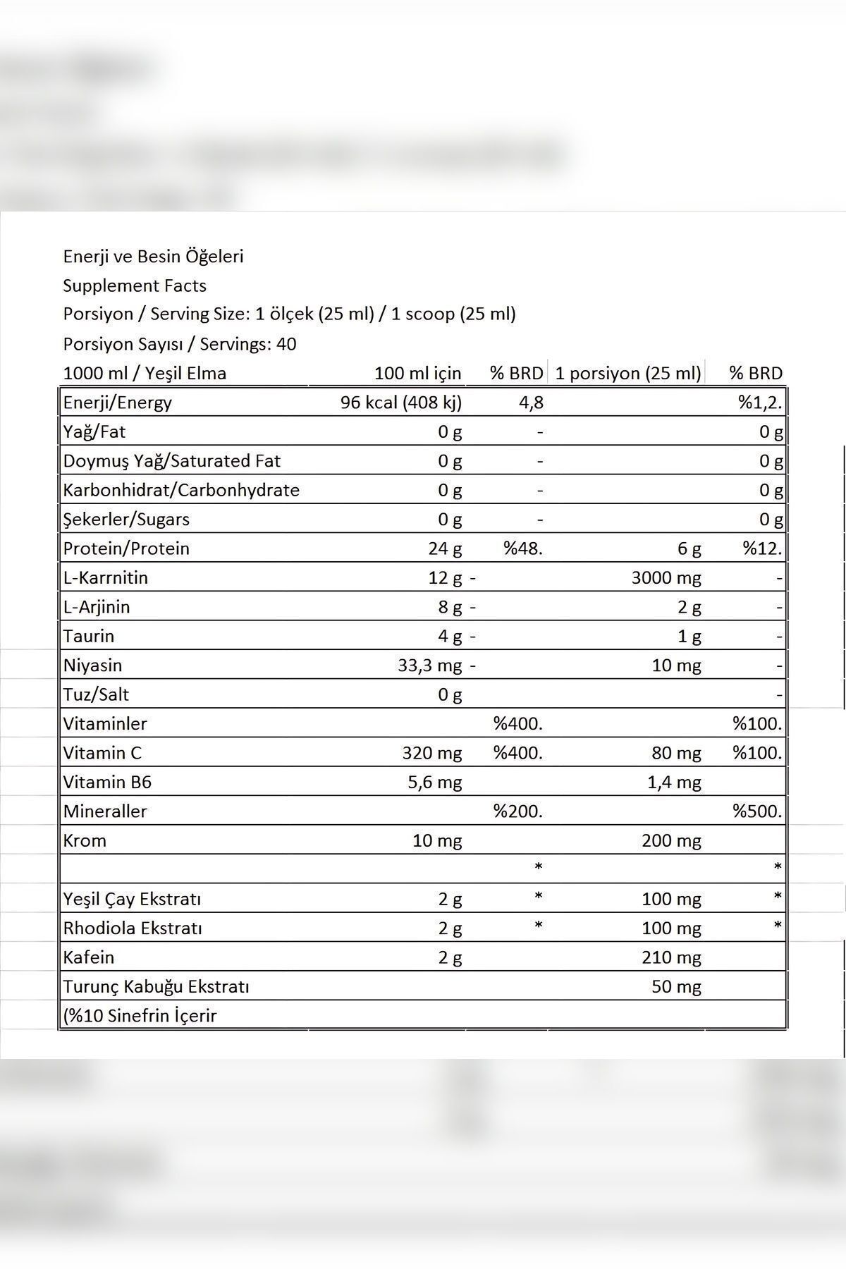 L-carnıtine 3000mg/proflaks Plus Vitamax 300gr/creatine Monohydrate 300gr 7