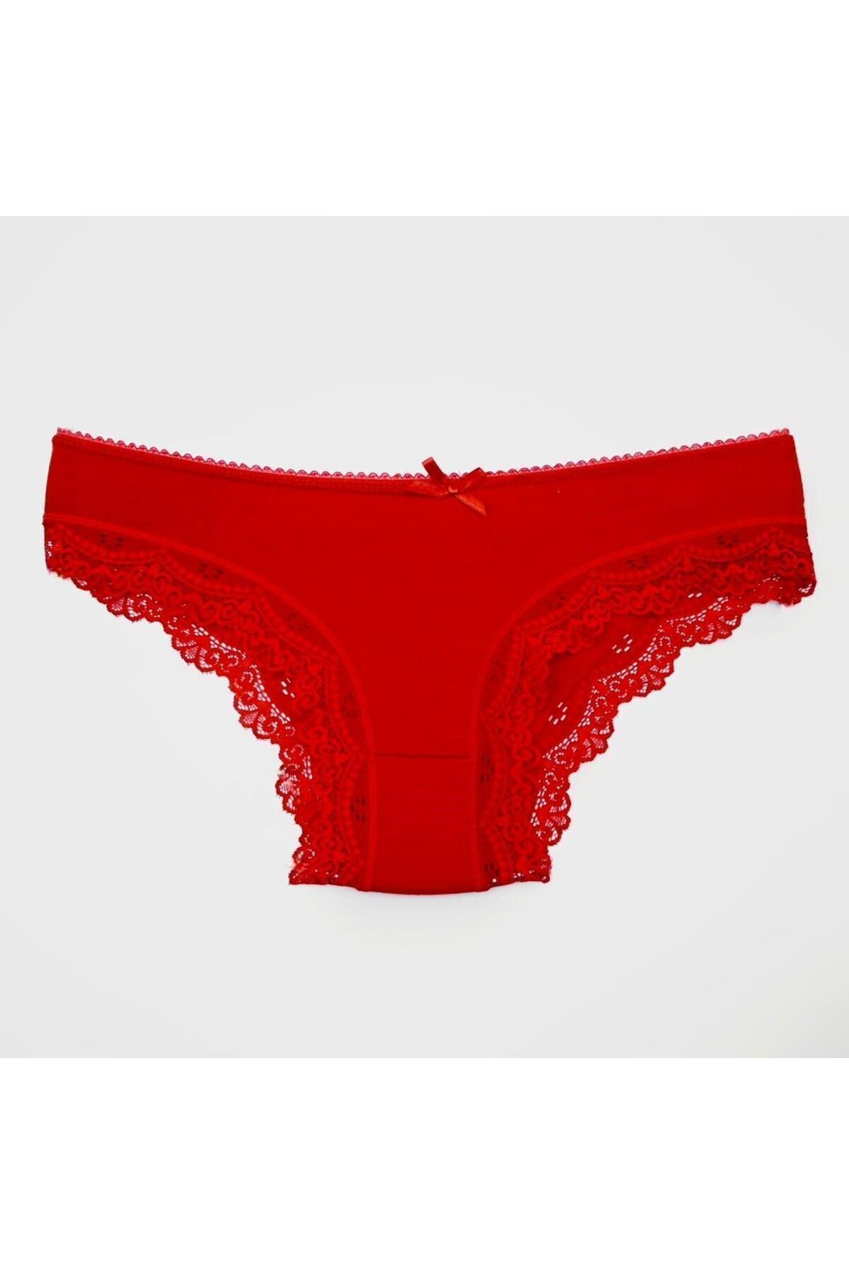 DONLİZZA-Bikini Dantela Rosu, Negru, Nud 3 Piese 3