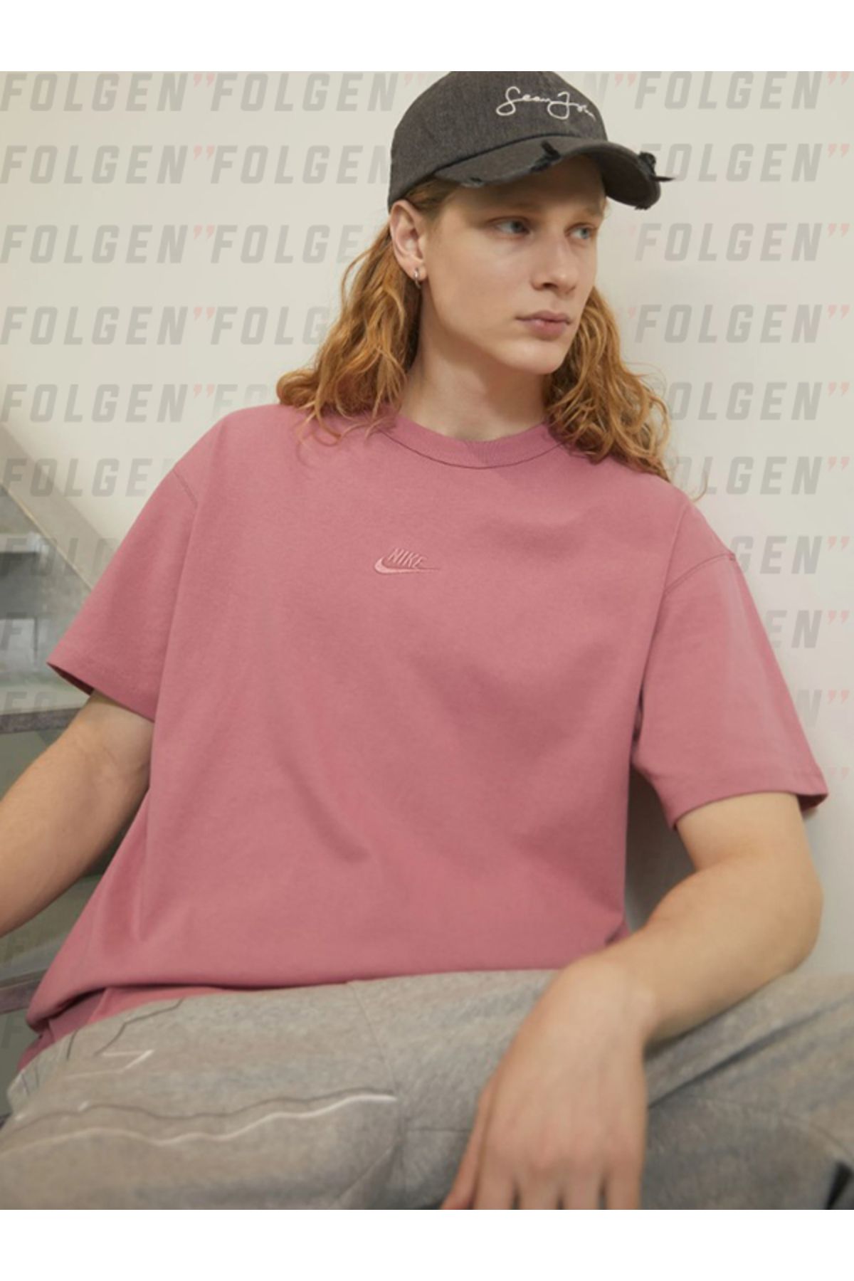 Nike Sportswear Tee Yellow Basic T shirt Wheat Gold Pamuklu Gunluk Spor Ti ort Kad n Giyim