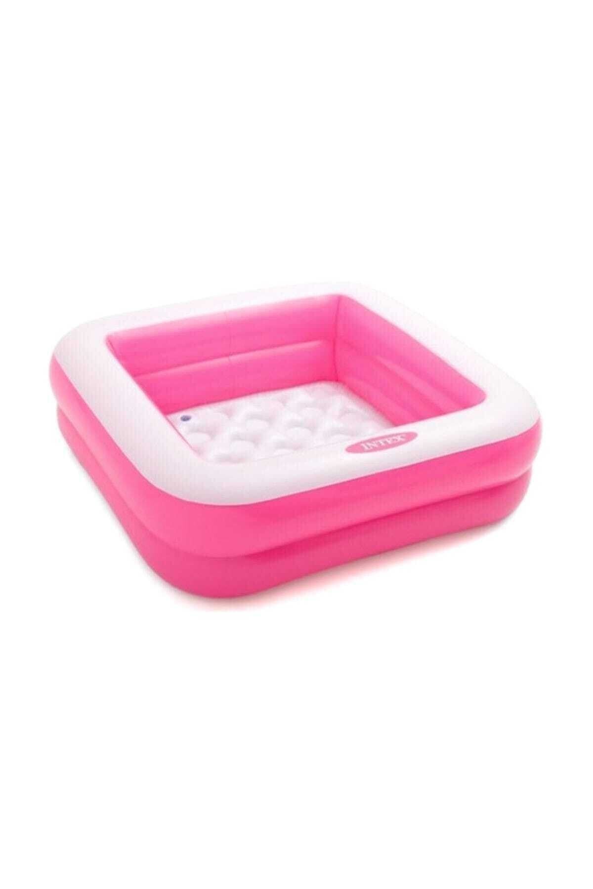 Mini Kare Havuz Pembe 85x85x23 cm
