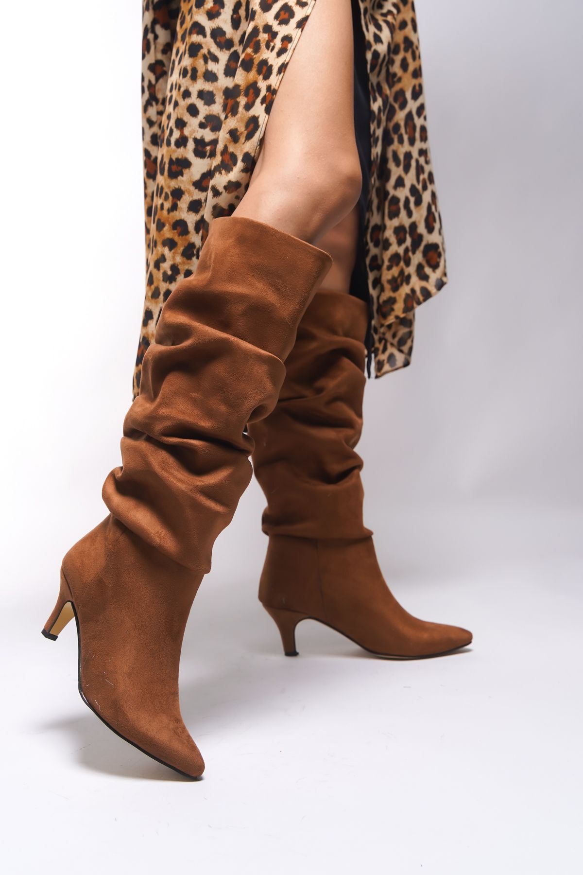 Riccon Jenfarrel Damskie Zamszowe Buty Z Miechami - 00126000 Tan Kobieta - 39
