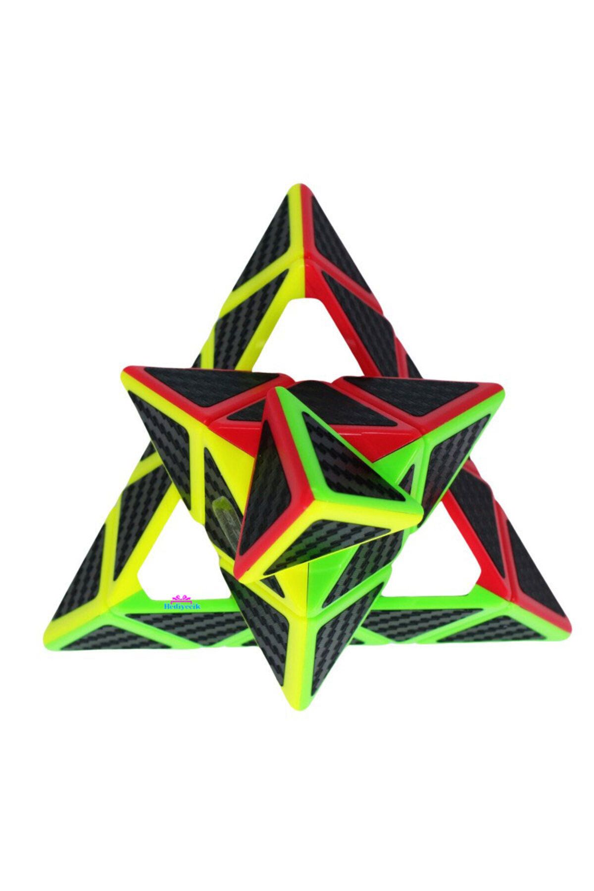 hediyecik-Qiyi Qiming S2 - Carbon Fiber Pyraminx Intelligence and Intelligence Cube Cubic Cube 3