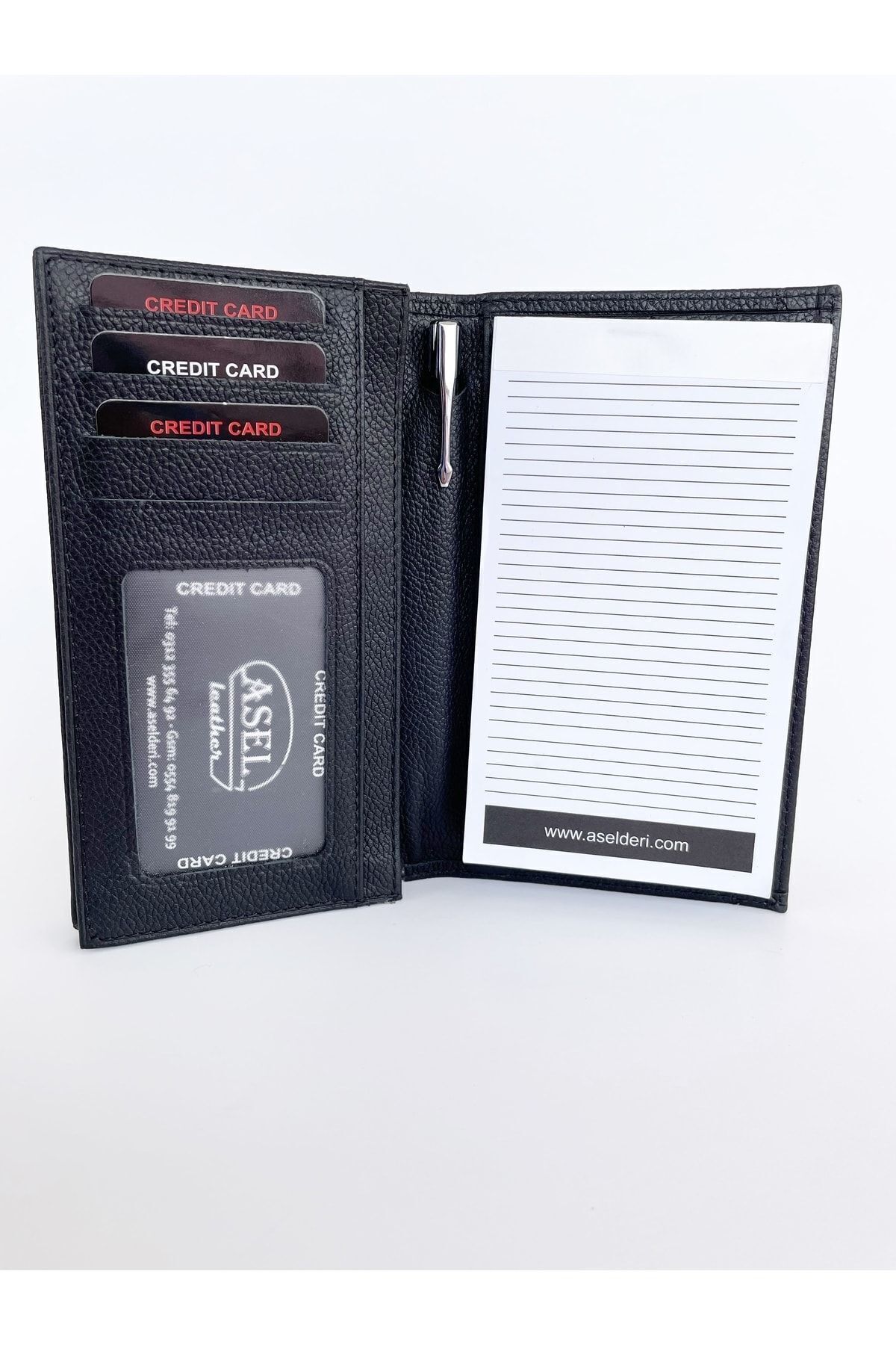 کیف پول مردانه مشکی Asel Deri | hL-bl322 اورجینال - تصویر 2