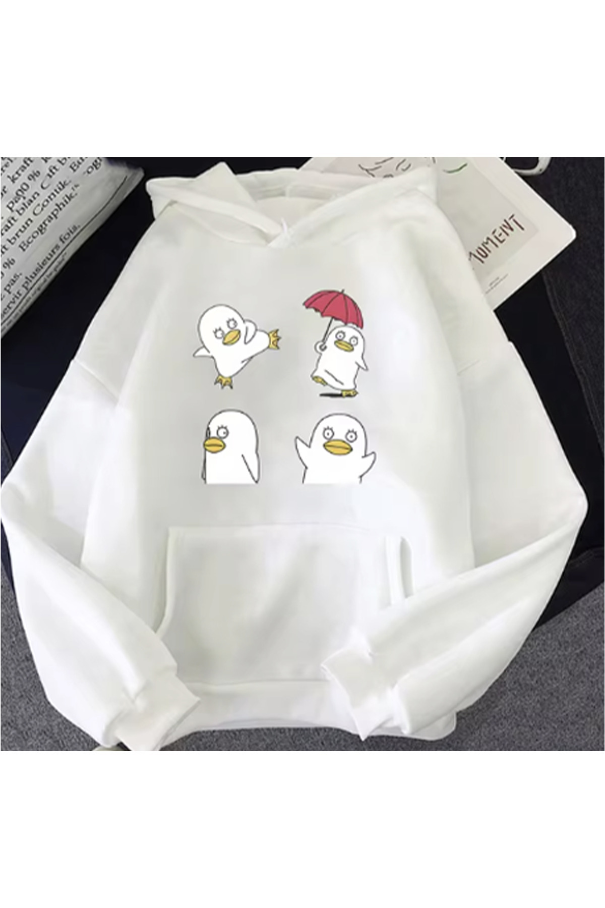 LA GULER-Gintama Elizabeth Printed Unisex Oversize Hoodie - 3 νήματα 100% βαμβάκι 1