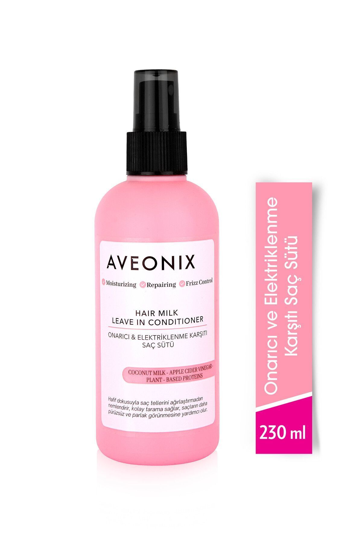 AVEONIX Onarıcı ve Elektriklenme Karşıtı Saç Sütü 230 ml — H-AV-LCM-001