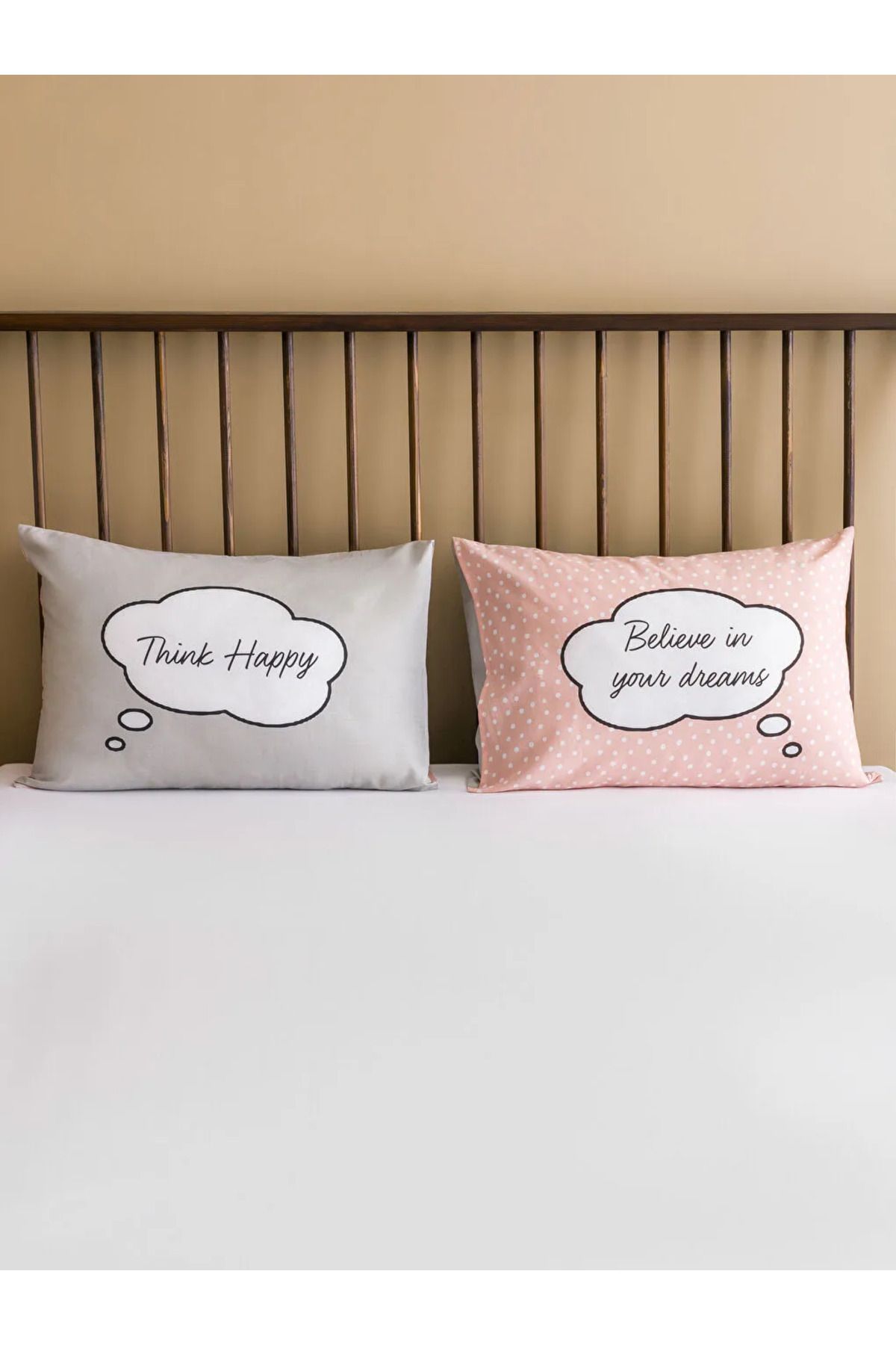 LC Waikiki-Lcw Home 2-piece Text Printed Pillow Case - 50x70 Cm 2